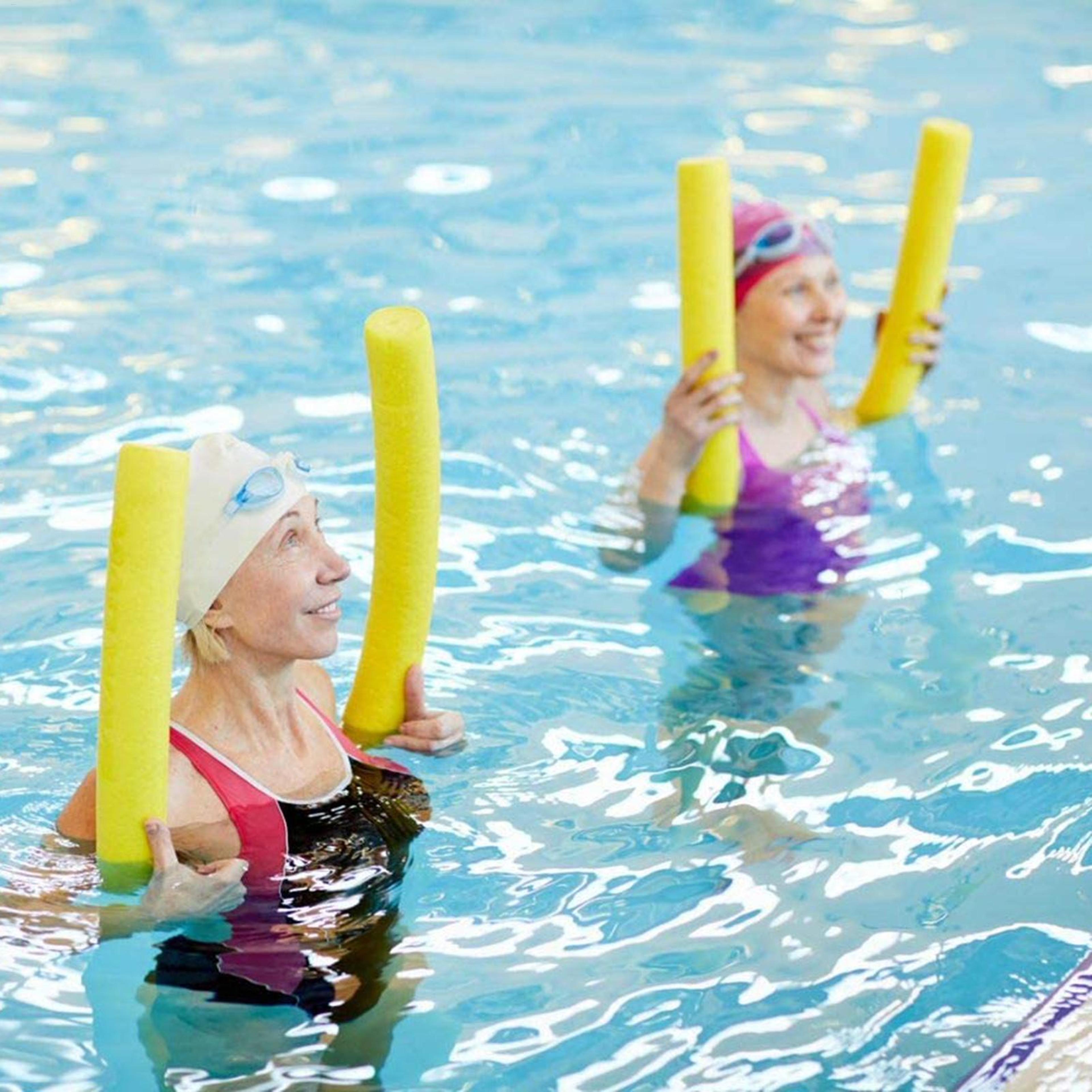 pool noodles foam float for swimming, water games & relaxing pool fun