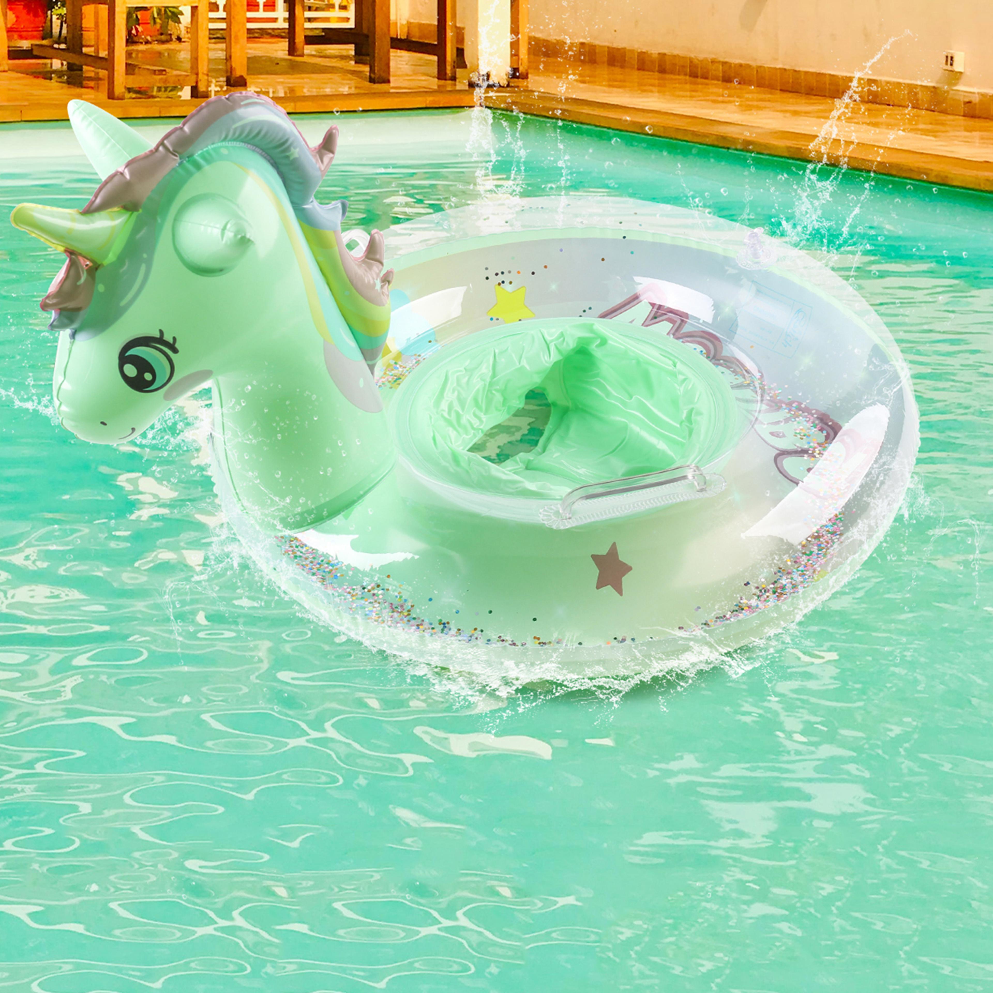 magical kids pool float unicorn swim ring for toddlers | inflatable unicorn pool float