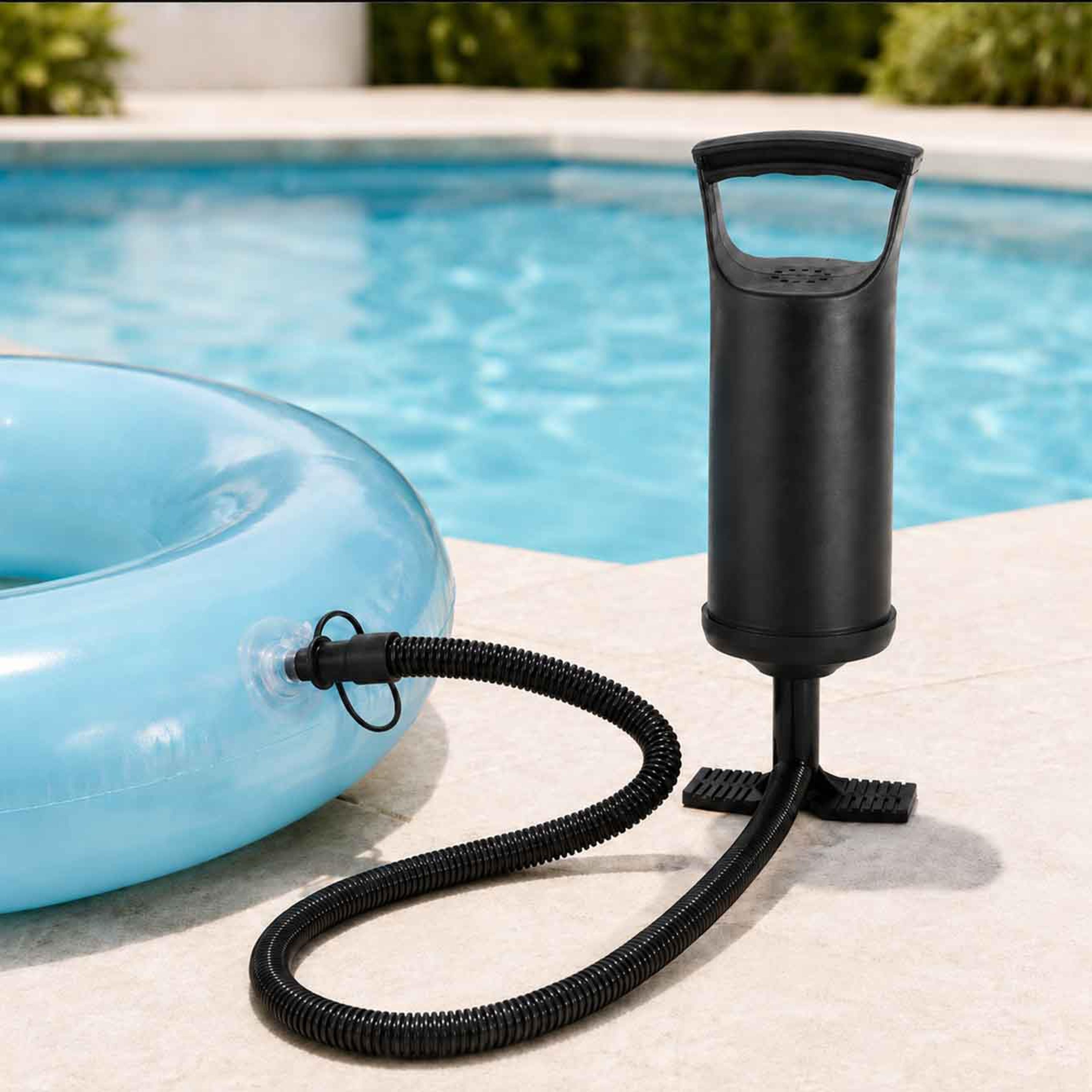portable hand air pump for inflatable cushions, pillows & wedges heavy duty portable floor pump