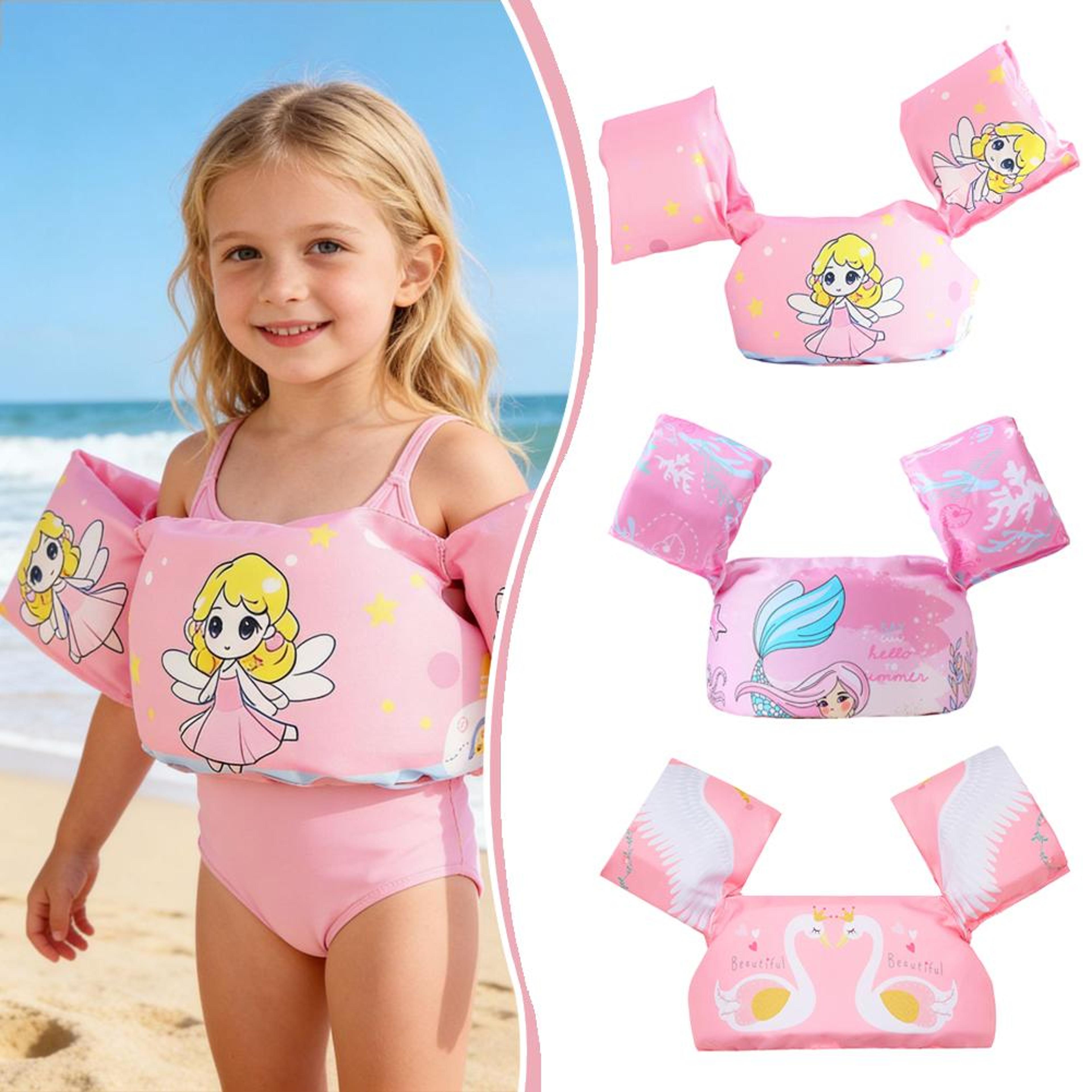 kids swim vest with integrated arm floats quick dry swim training vest for safe water confidence