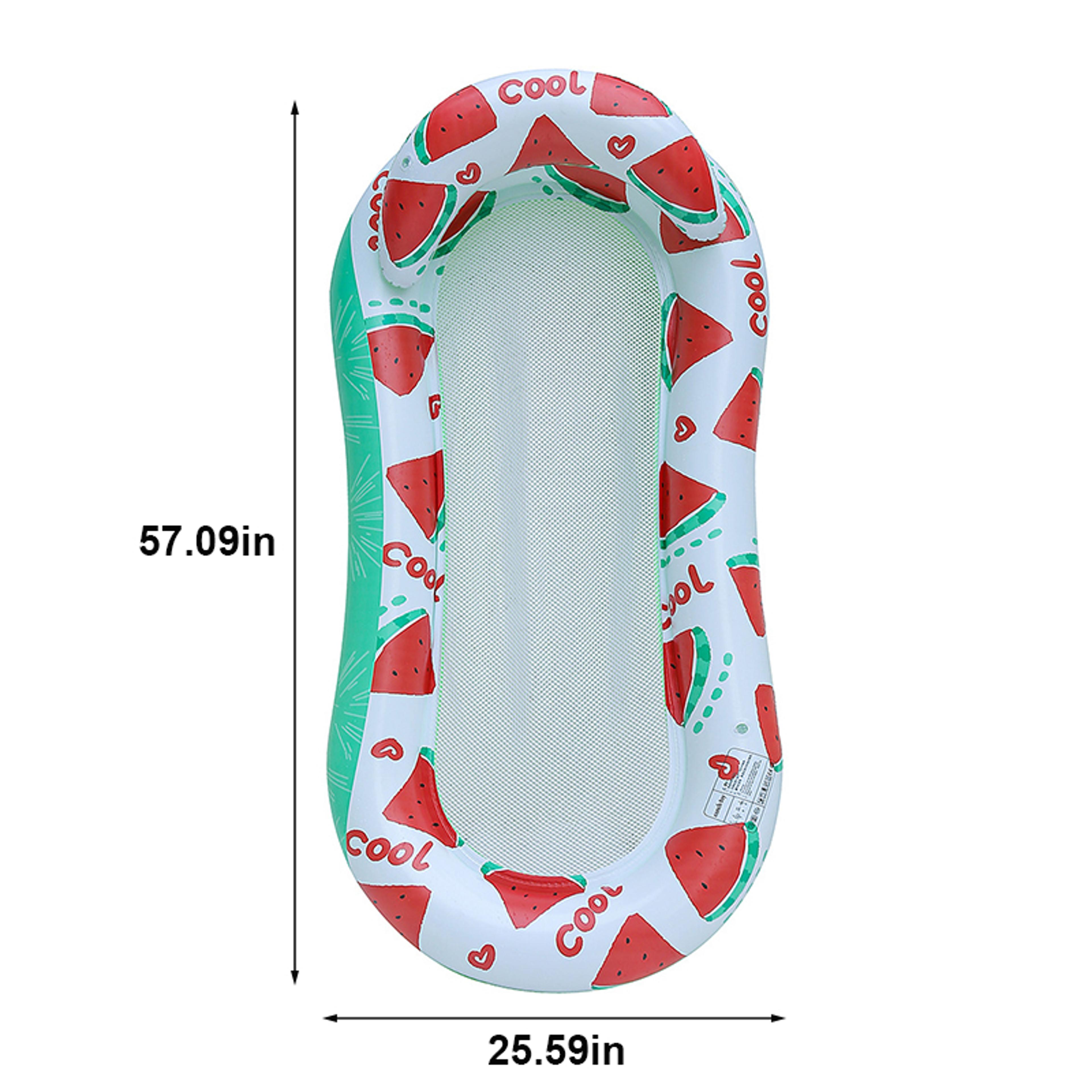 rooxin water hammock float inflatable pool lounger chair for pool, lake & beach relaxation