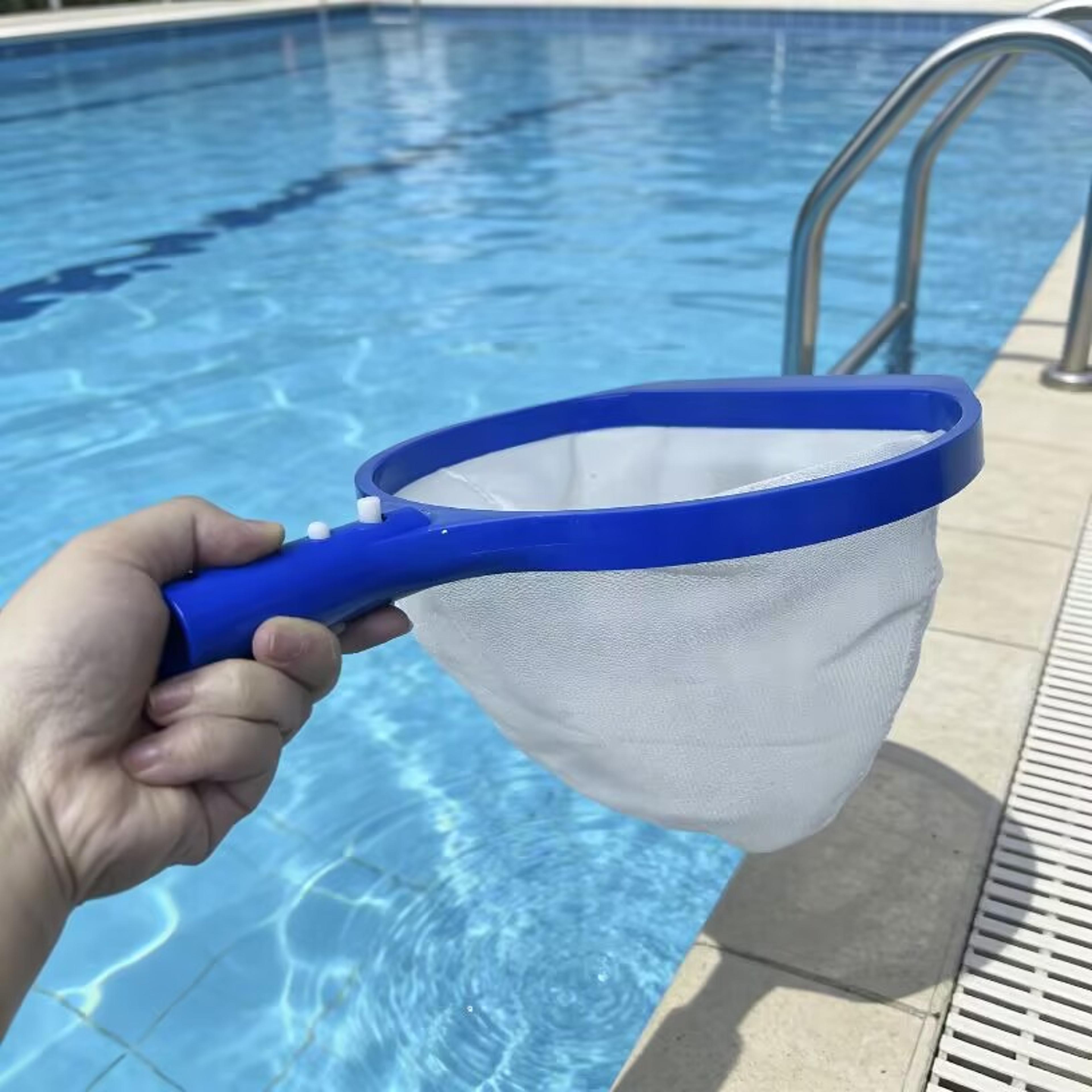 heavy duty pool skimmer net for fast leaf & debris removal | durable swimming pool cleaner