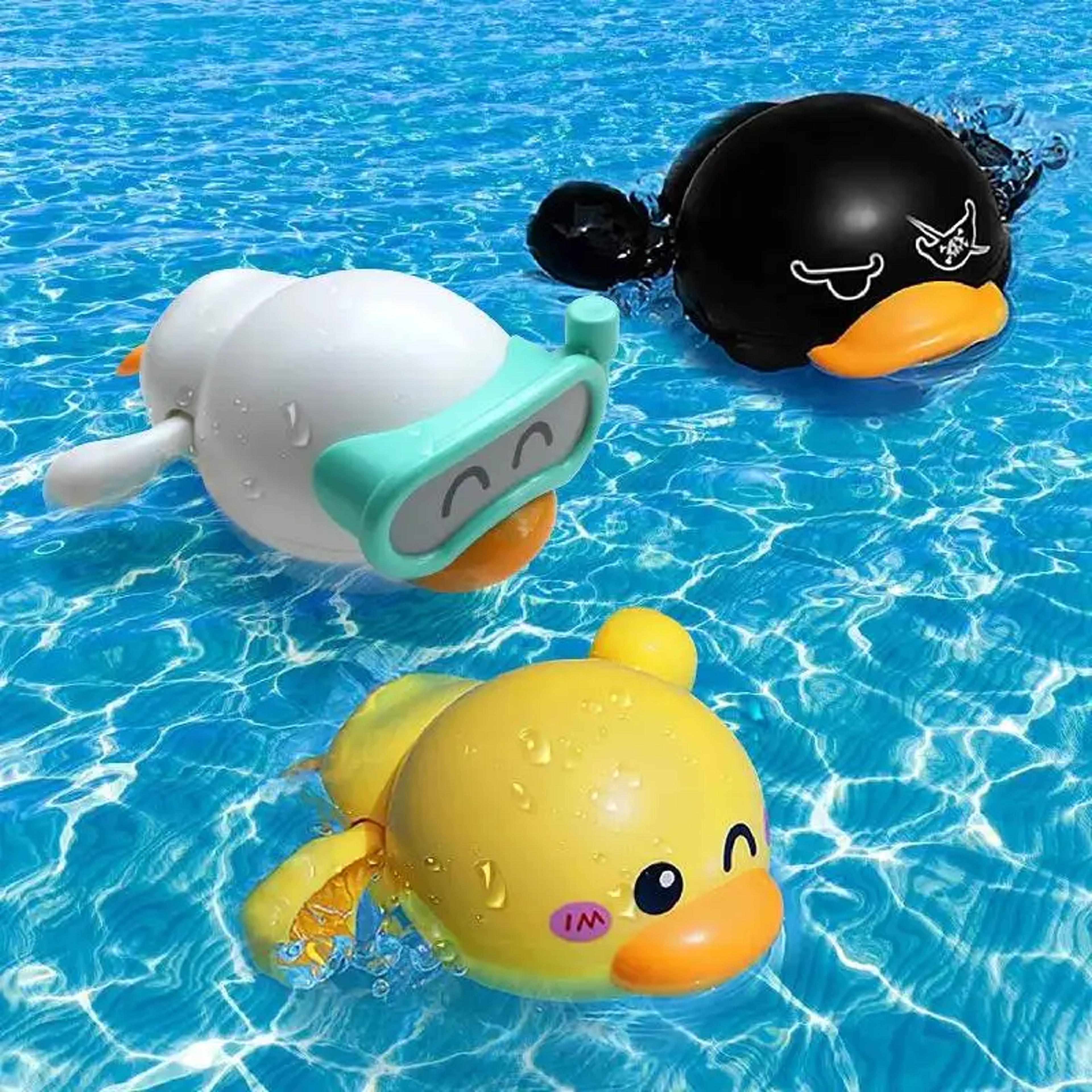clockwork bath toys floating duck wind up baby bath toy for toddlers & kids
