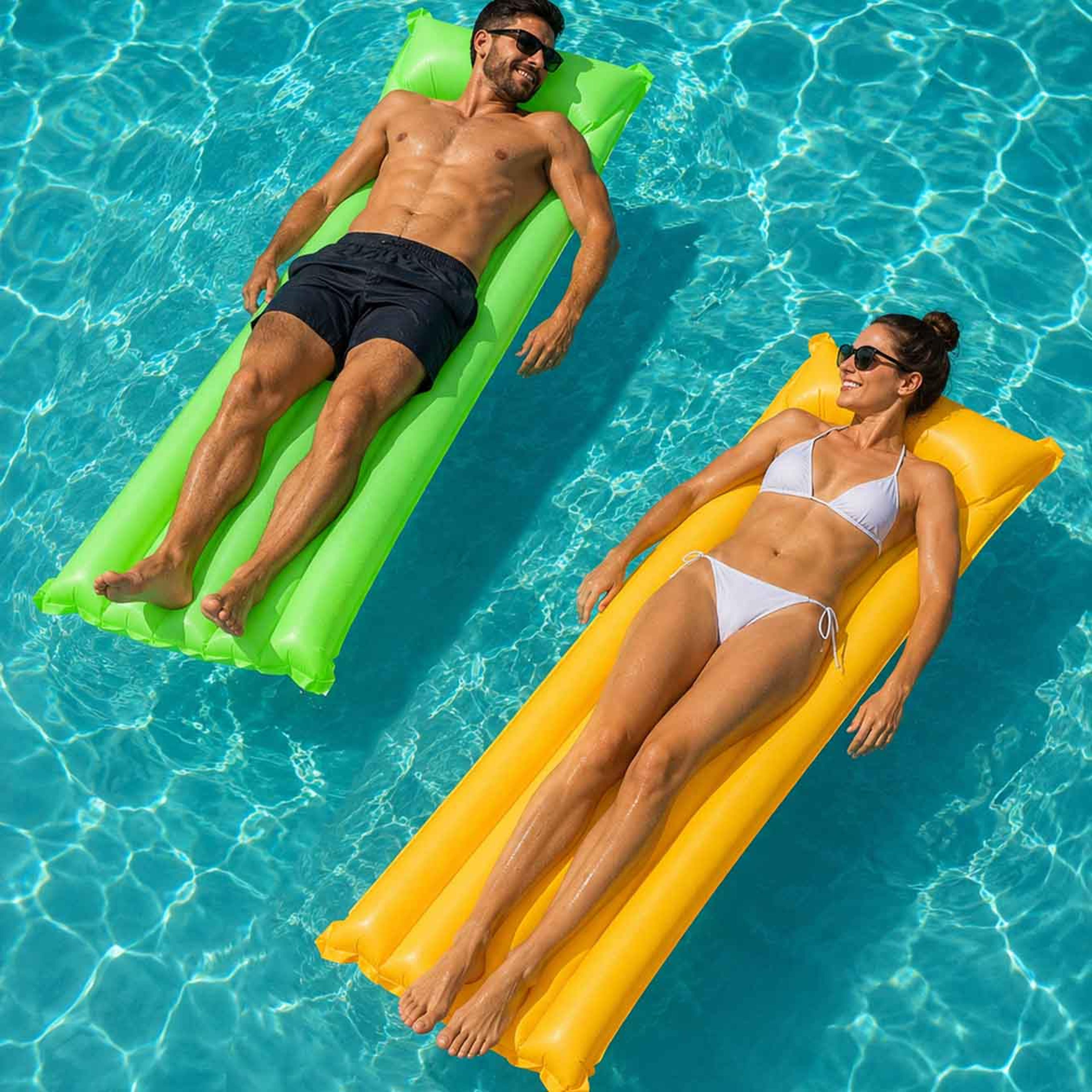 pool float water hammock inflatable pool lounge chair for beach & swimming