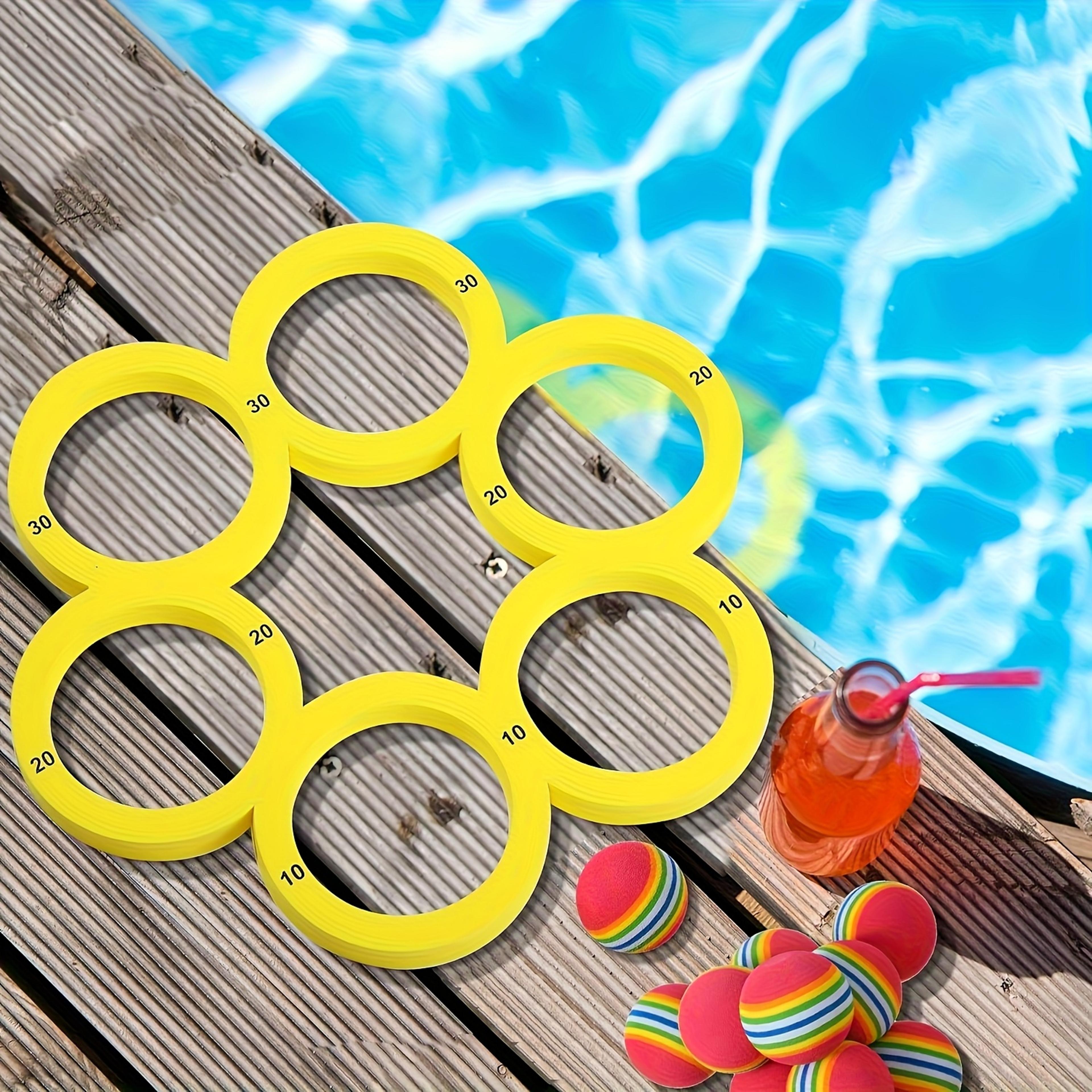floating pool toss game set with fun floating pool game for family pool parties