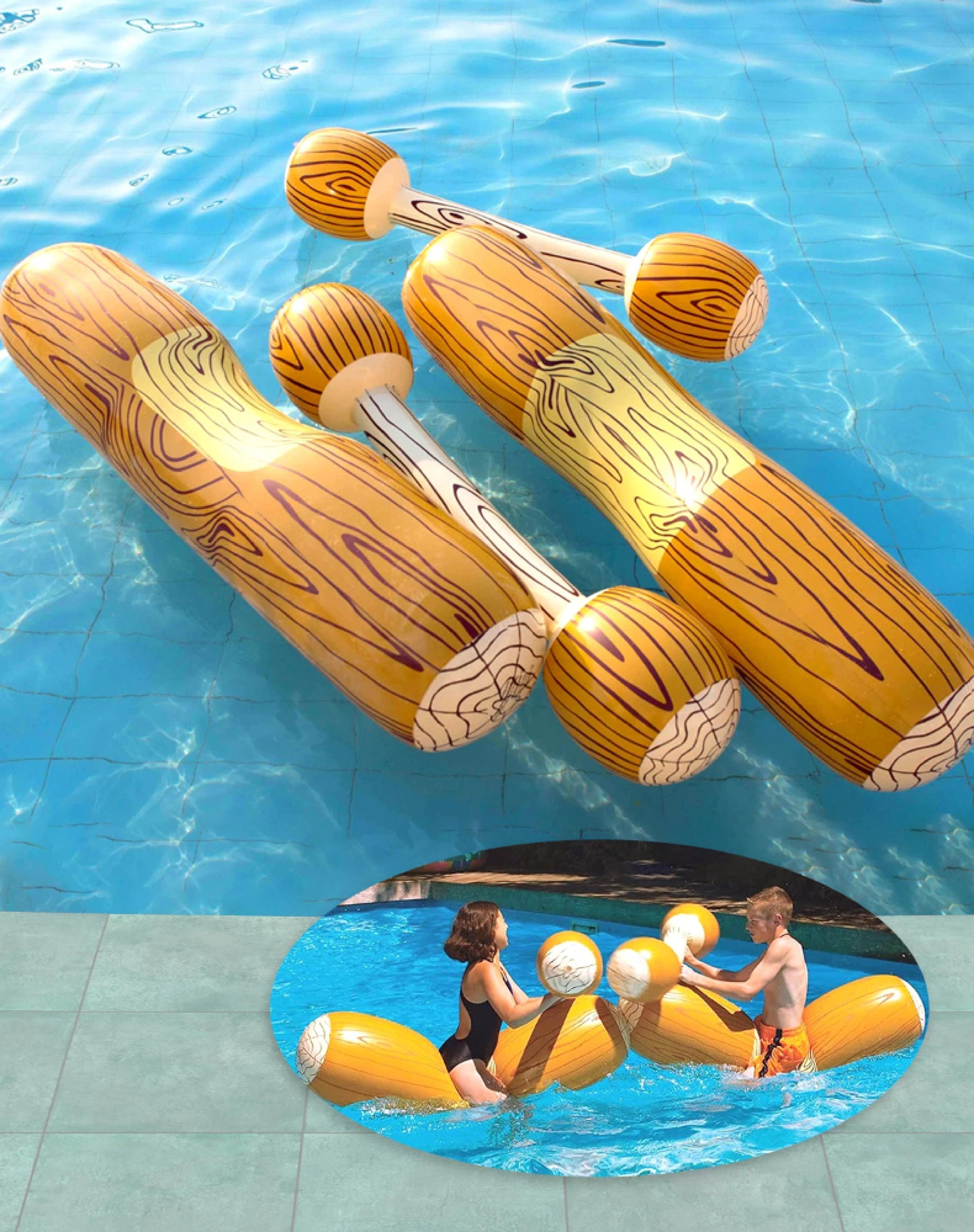 gladiator raft inflatable pool float kids swimming ring water battle game toy