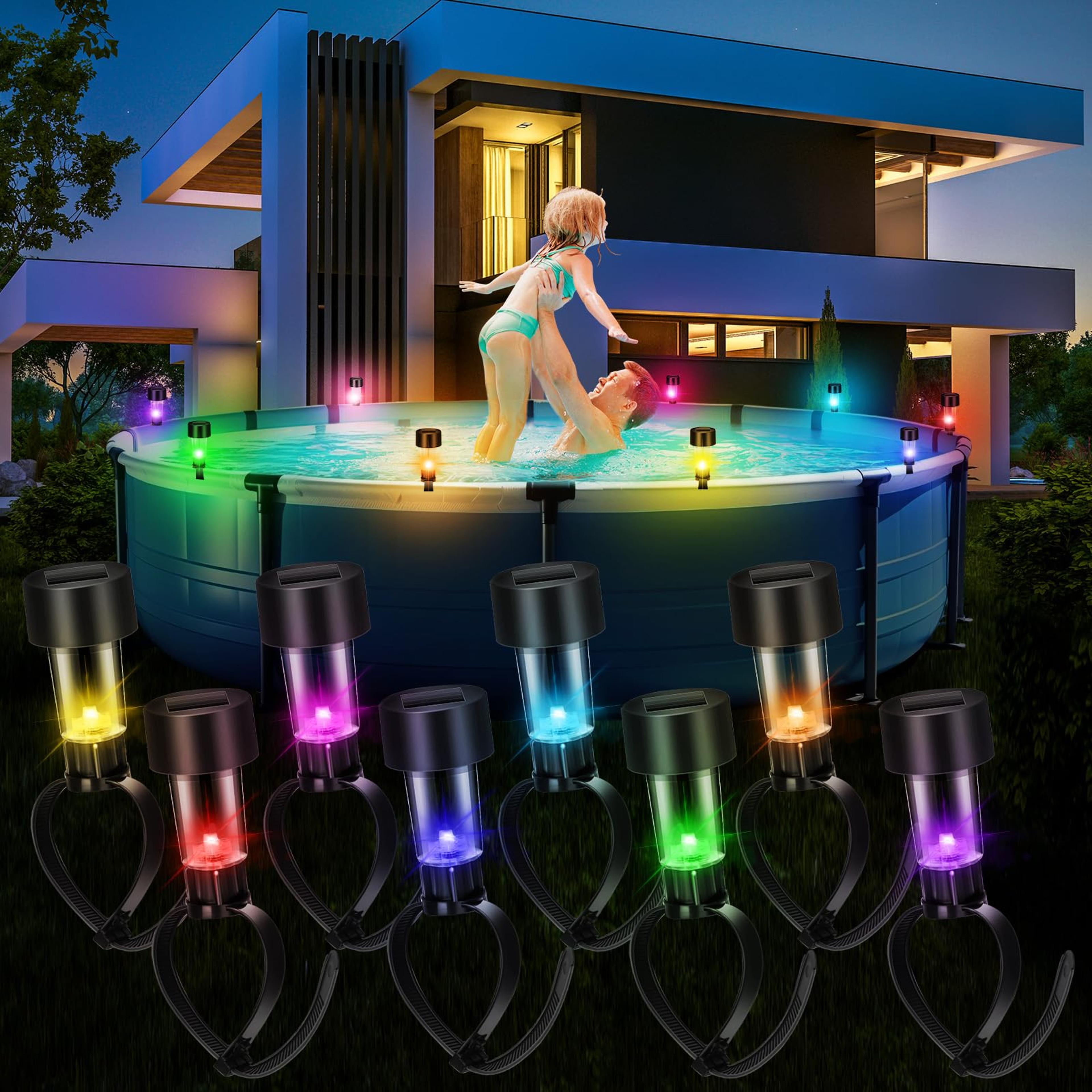 solar pool lights waterproof color changing led pool lights for outdoor swimming pools