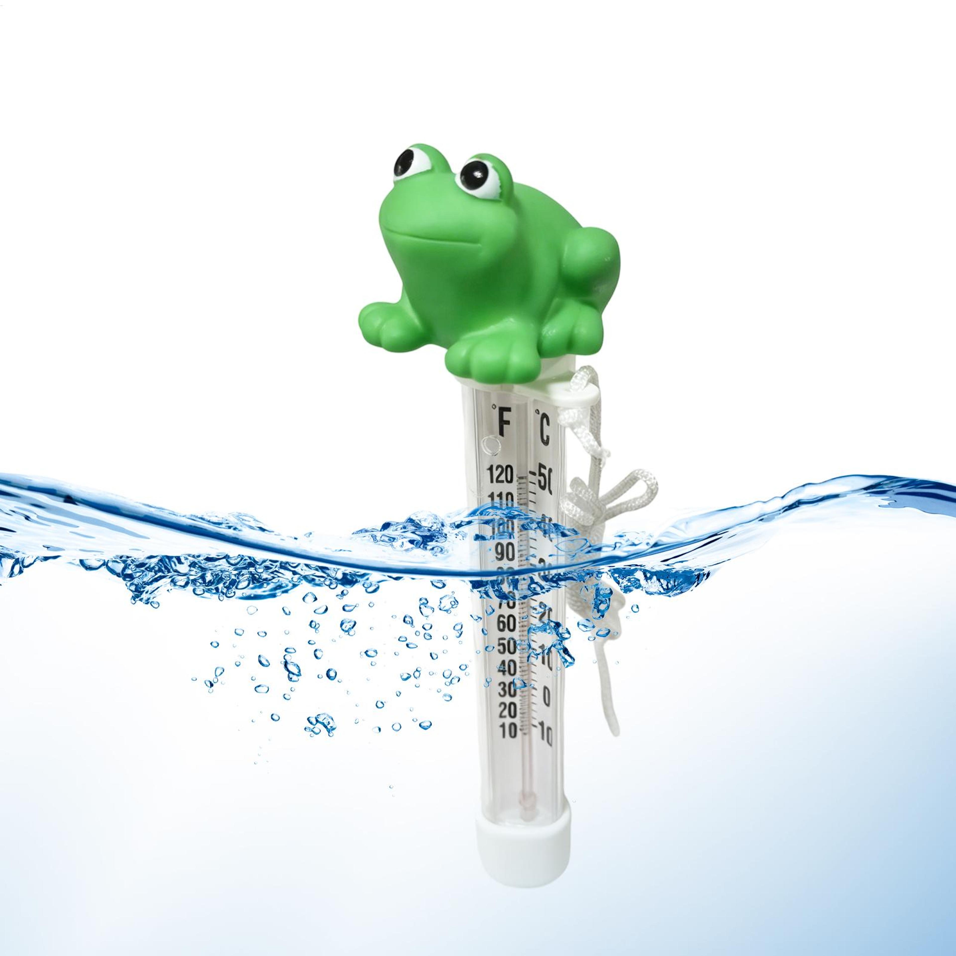 floating frog pool thermometer with large display accurate floating pool thermometer for spa & hot tub