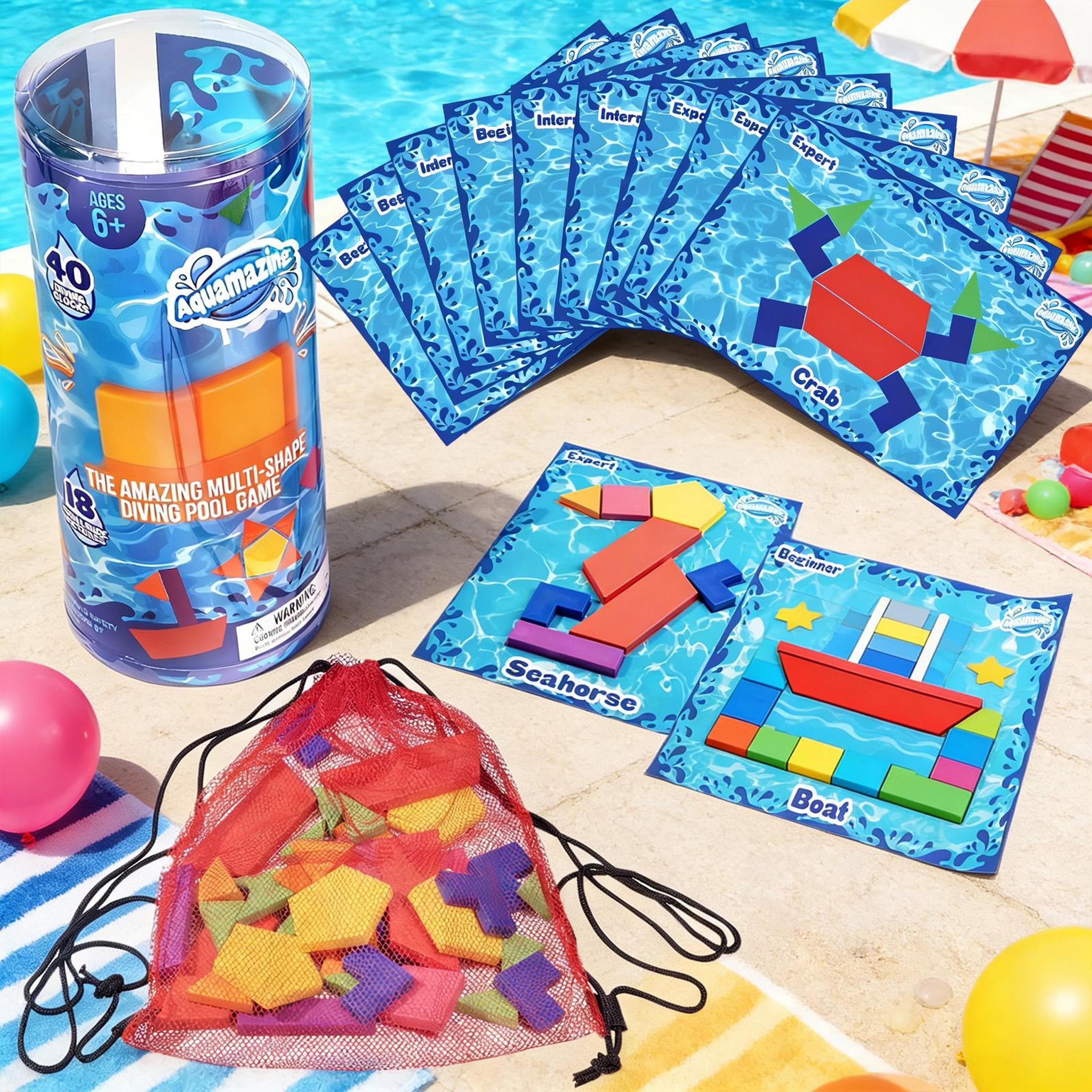 divequest diving pool toys underwater treasure hunt game set for kids