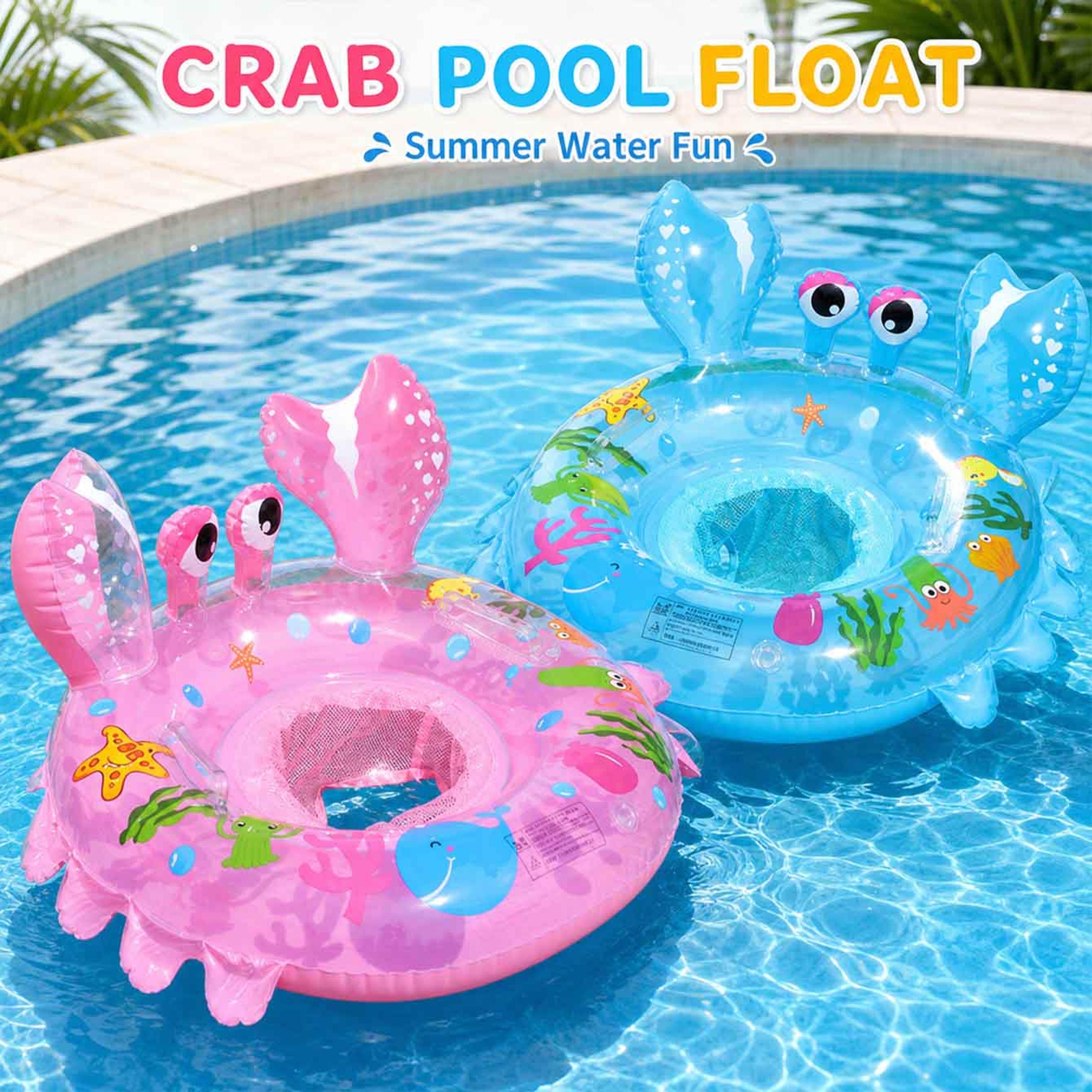 safesplash baby swim float with seat & handles inflatable baby float for pool & beach