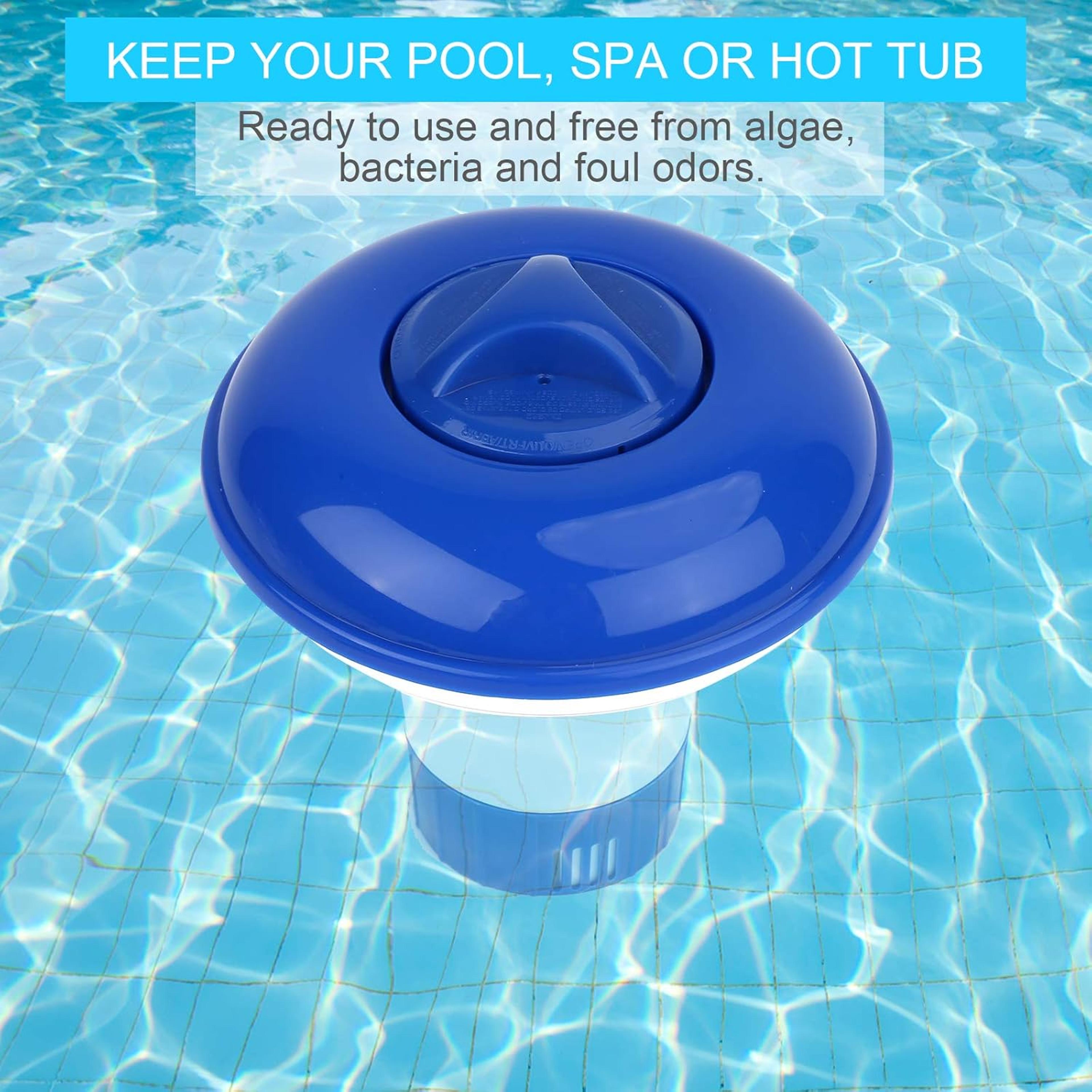adjustable pool chlorine floater for swimming pools, spas & hot tubs
