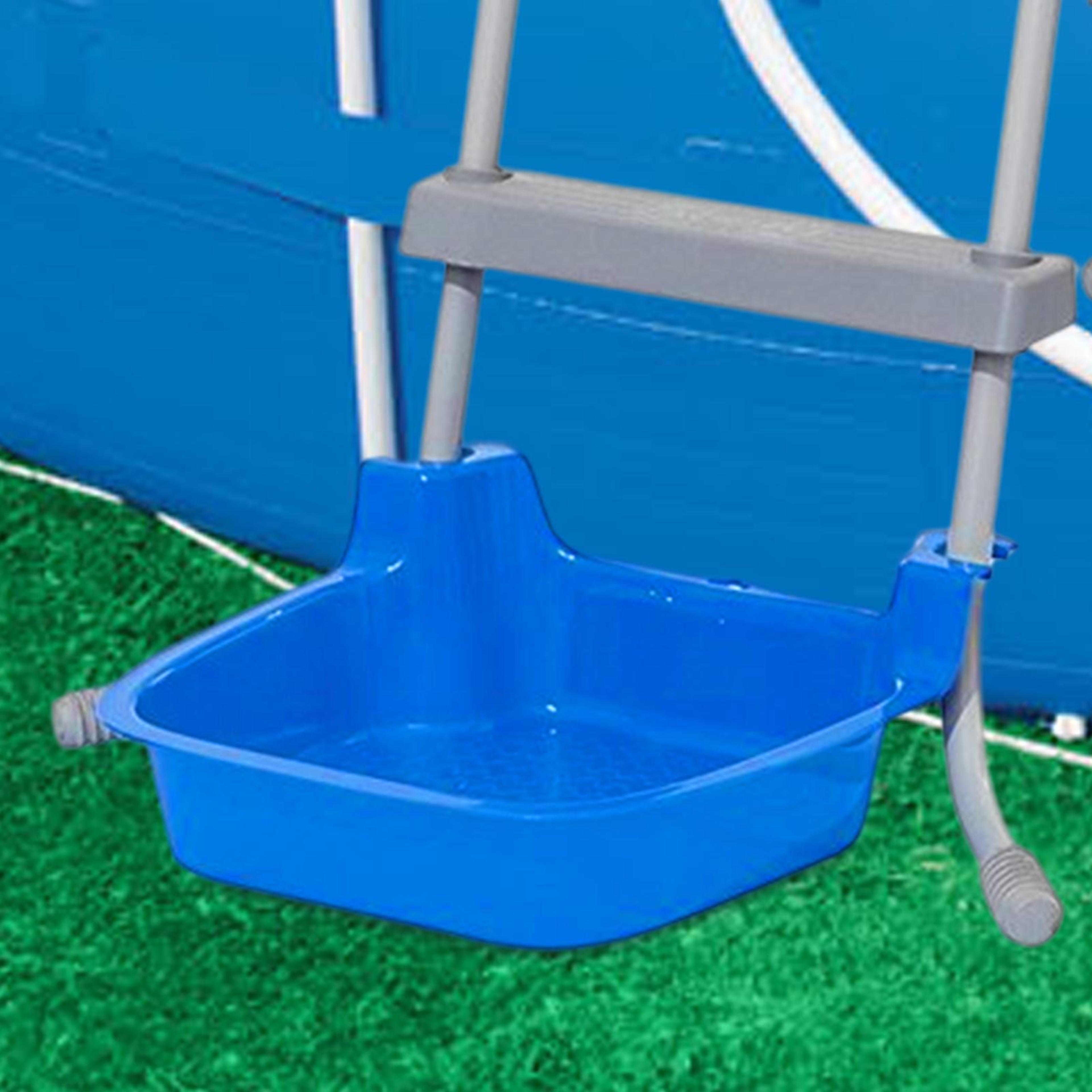 weathershield pool foot bath non slip foot rinse basin for pools, spa & beach