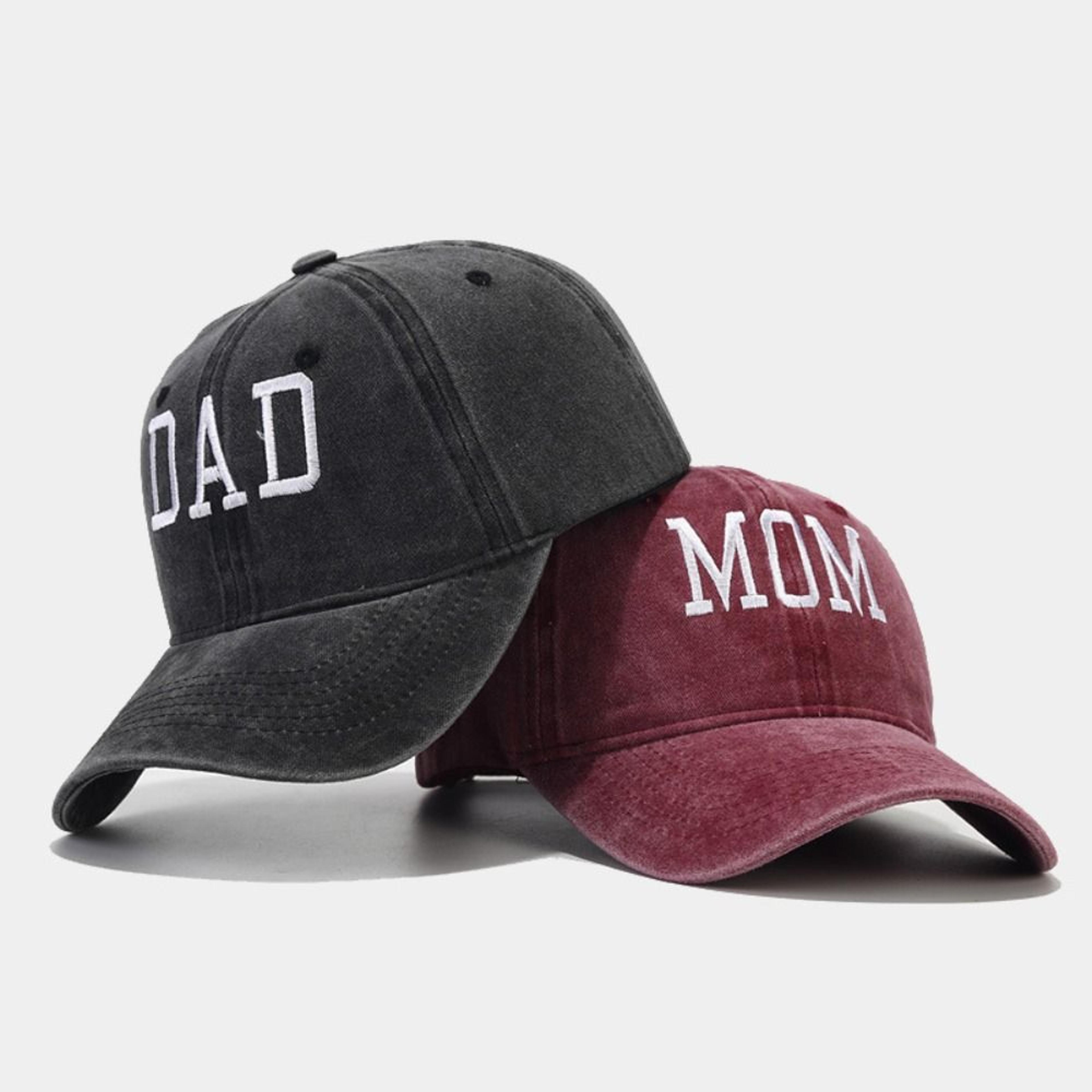 vintage dad baseball cap & mom embroidered adjustable distressed cotton hat for everyday style