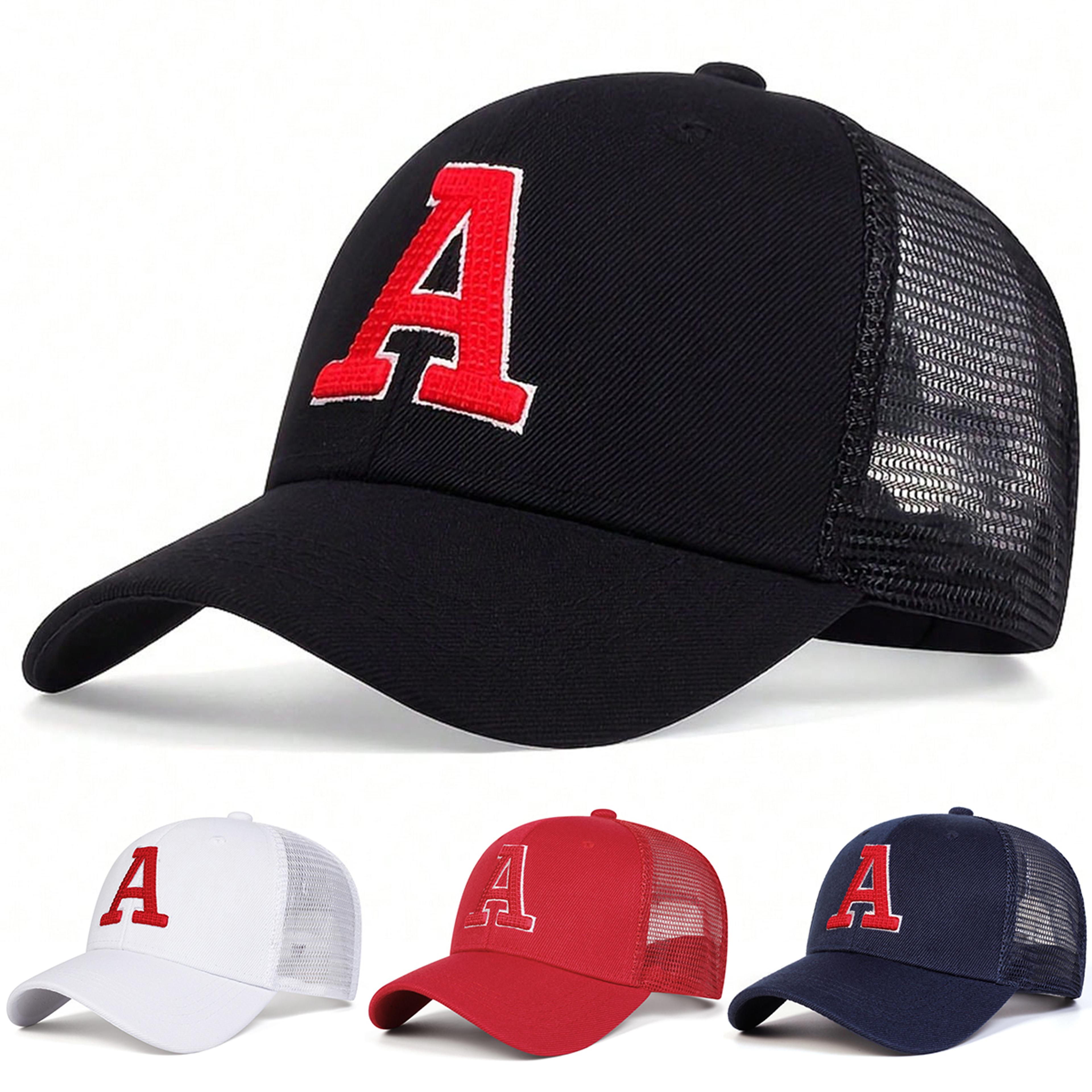 apex mesh baseball cap adjustable embroidered letter unisex summer trucker hat
