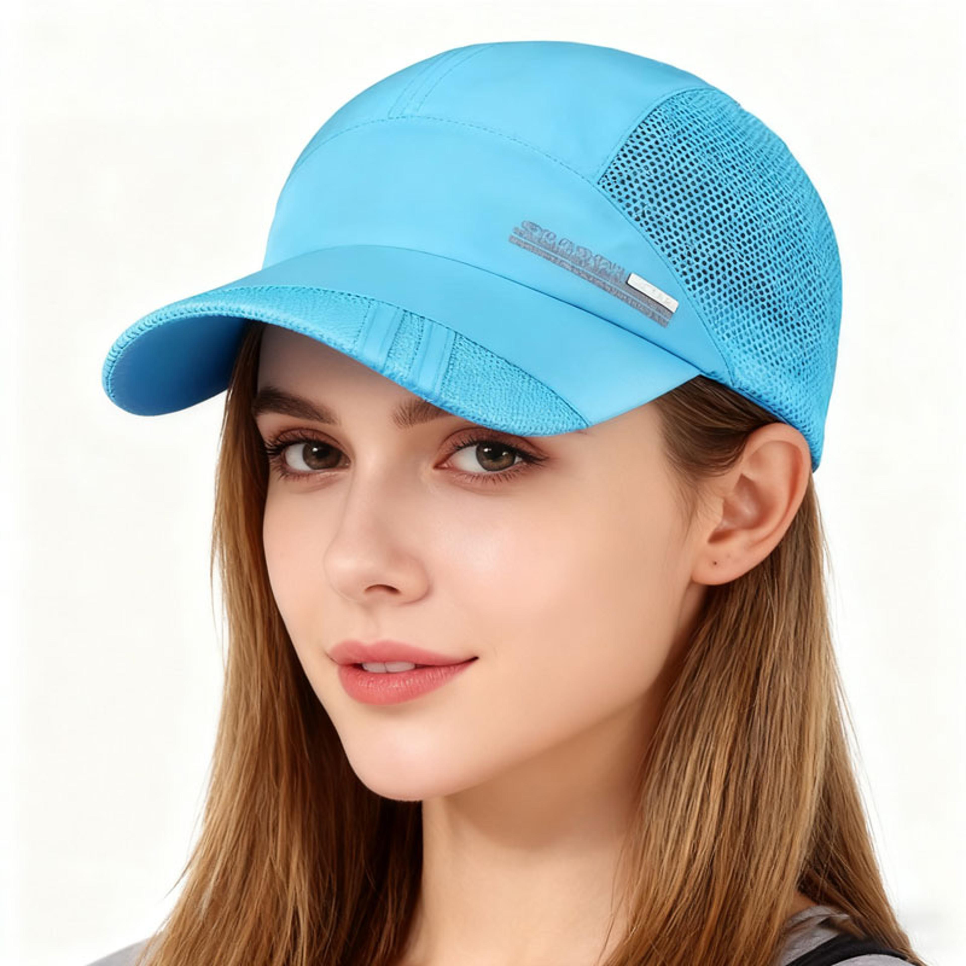 quick dry baseball cap breathable sun hat for outdoor sports, travel & running