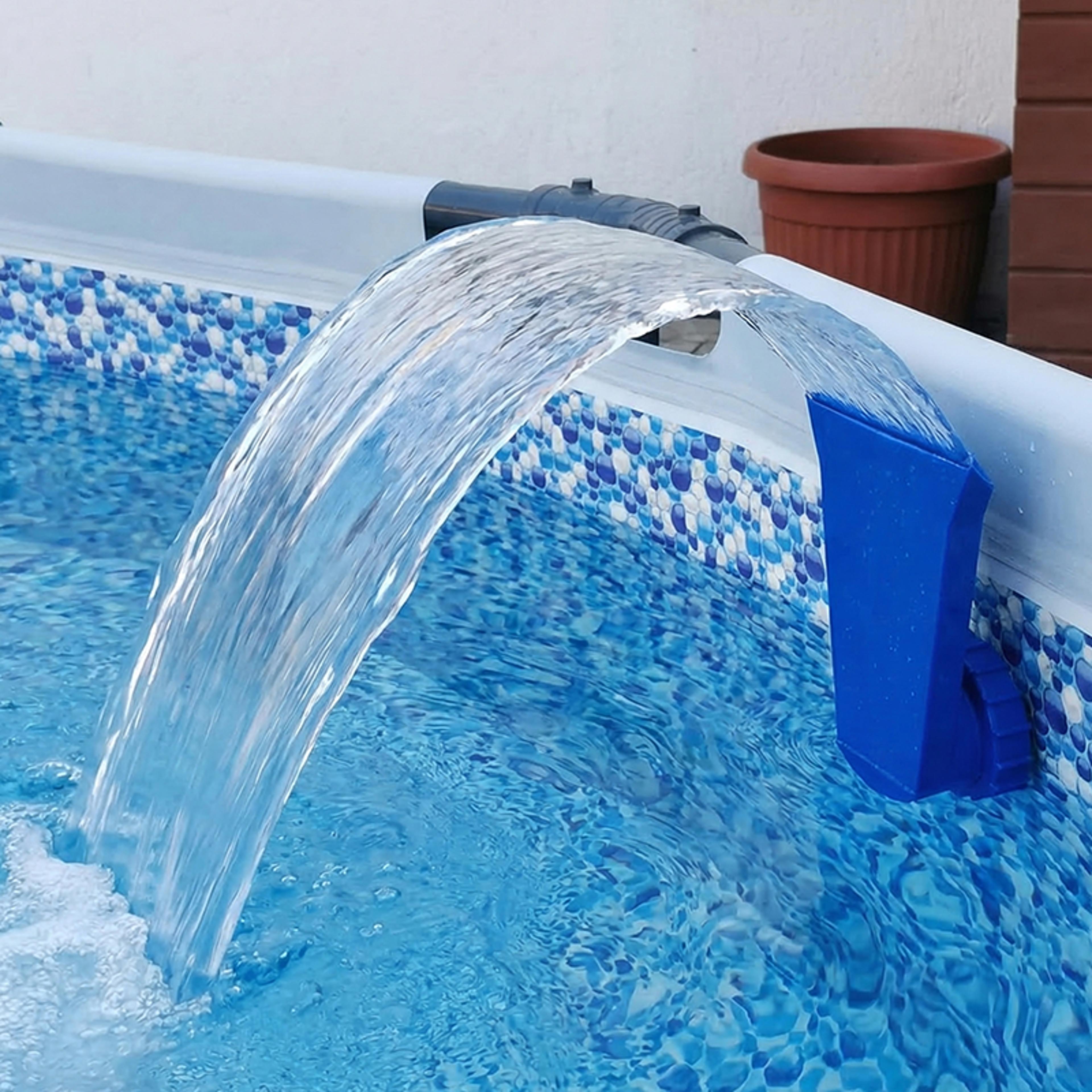 sereneflow pool waterfall fountain nozzle for above ground pools adjustable pool spray jet water feature