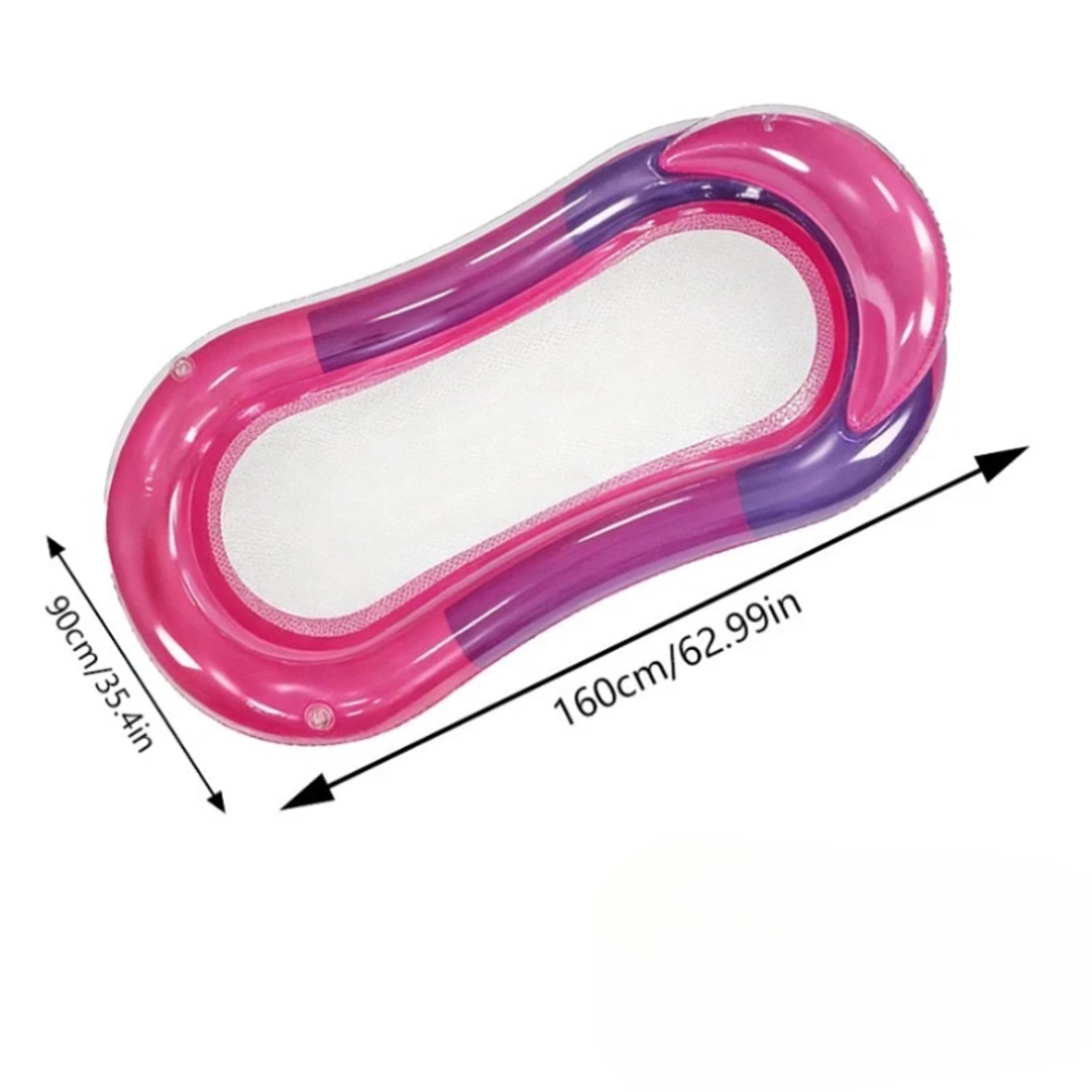 foldable water hammock inflatable pool float lounge bed for swimming pools & beach relaxation