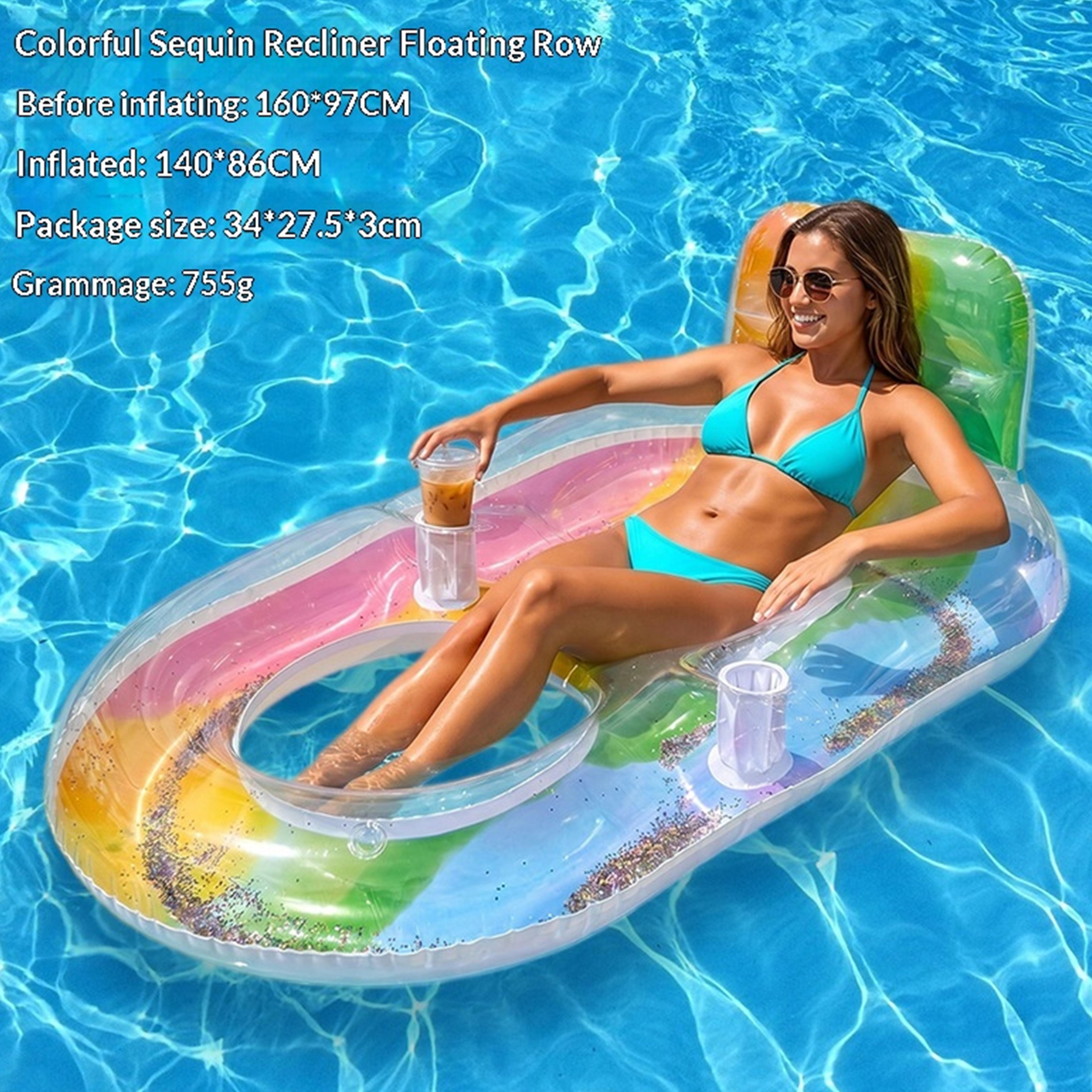 aquarelax water hammock inflatable pool float lounger for beach, lake & pool