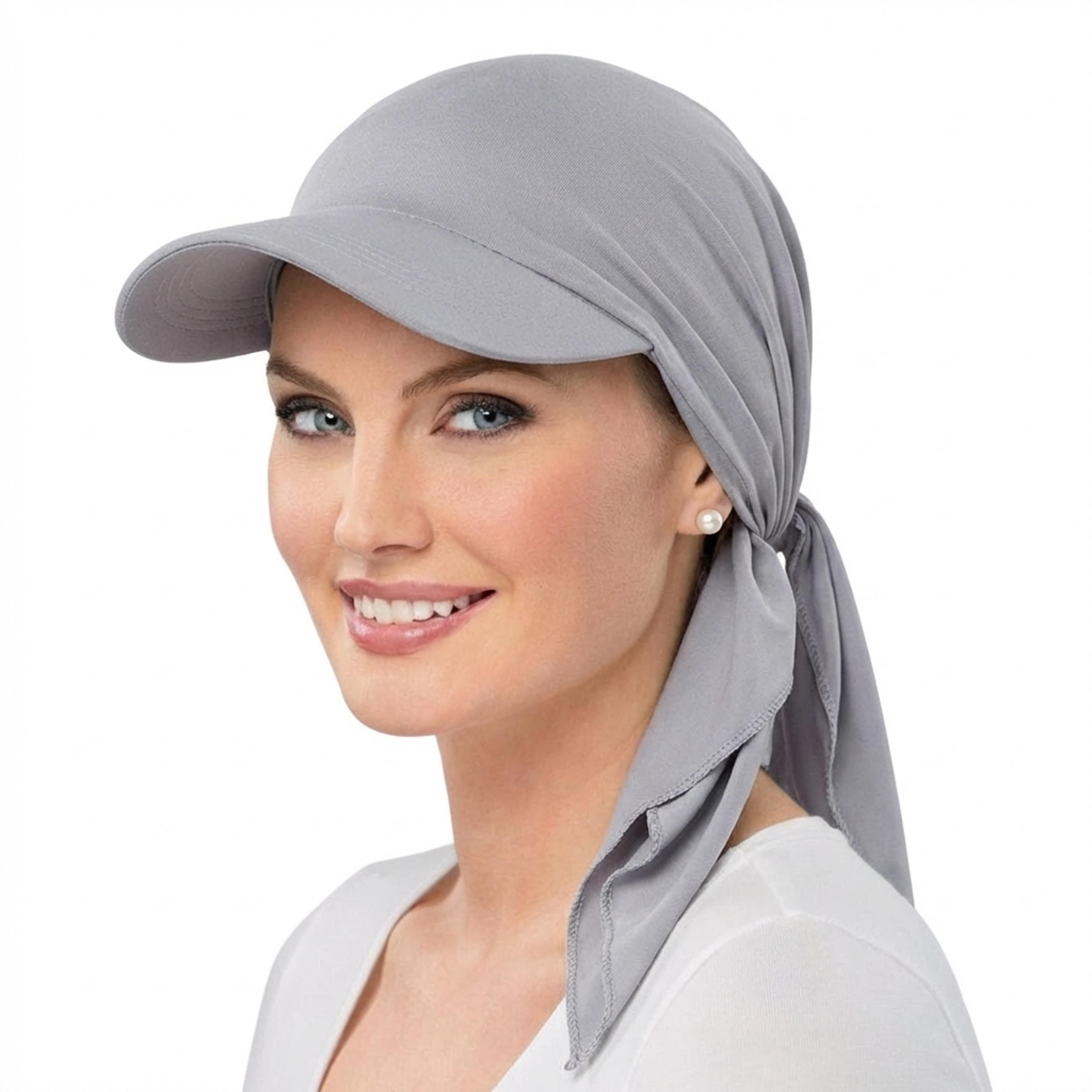 womens turban baseball cap stylish headscarf hat with curved brim sun protection