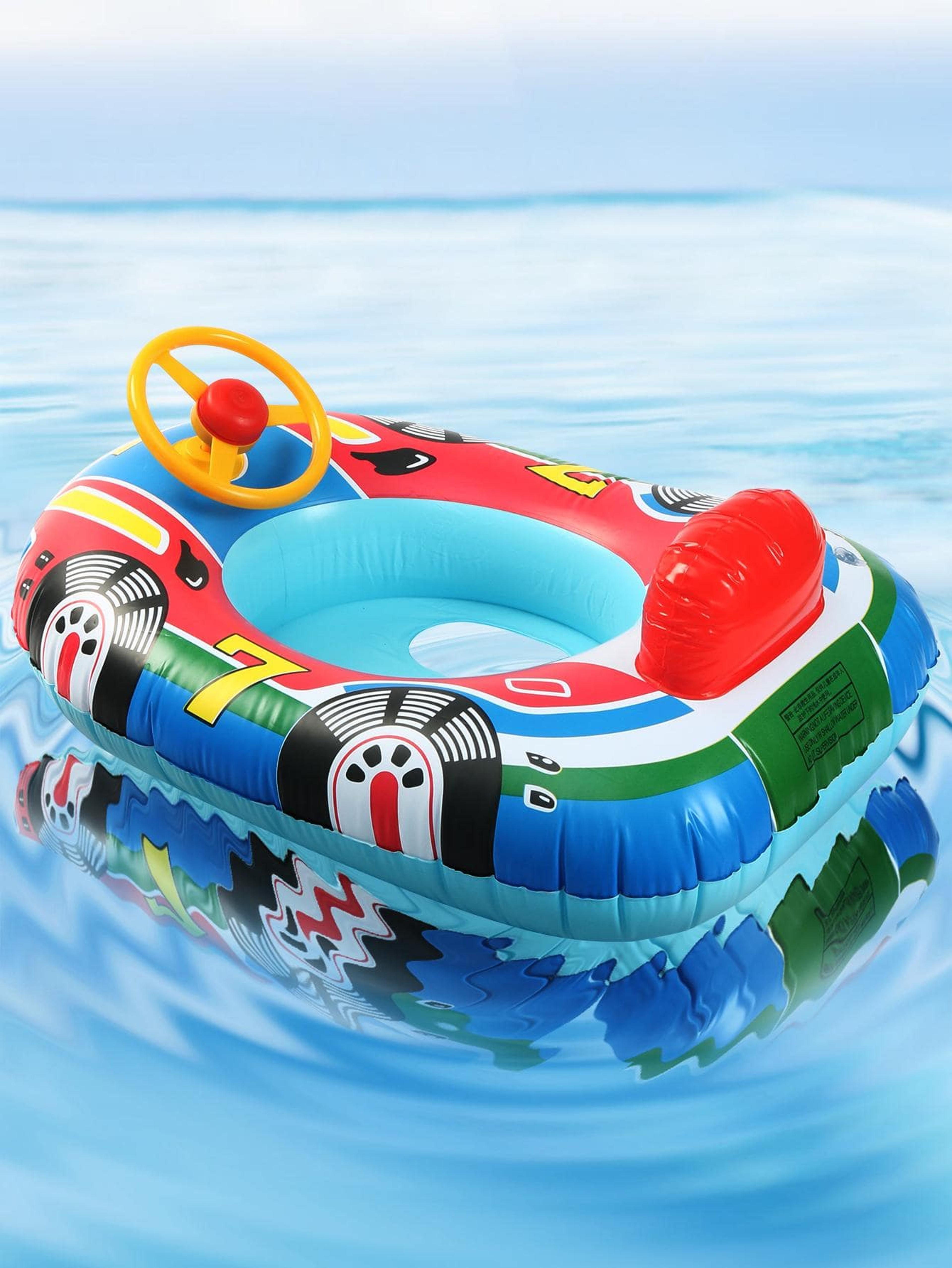 summer splash inflatable swim ring durable pvc swim ring pool float for beach & pool fun
