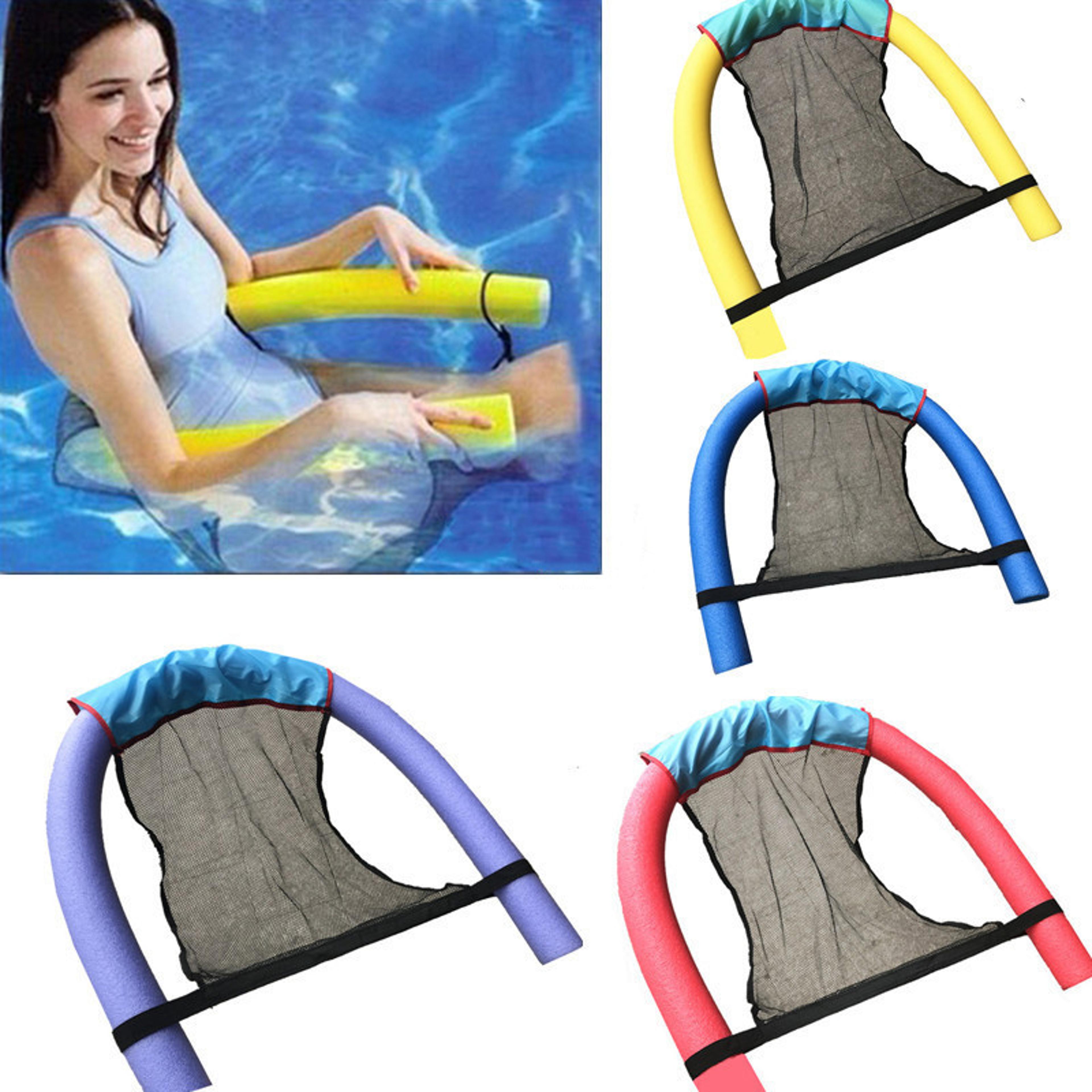 comfortmesh pool float chair for adults & kids portable pool noodle chair mesh lounge seat