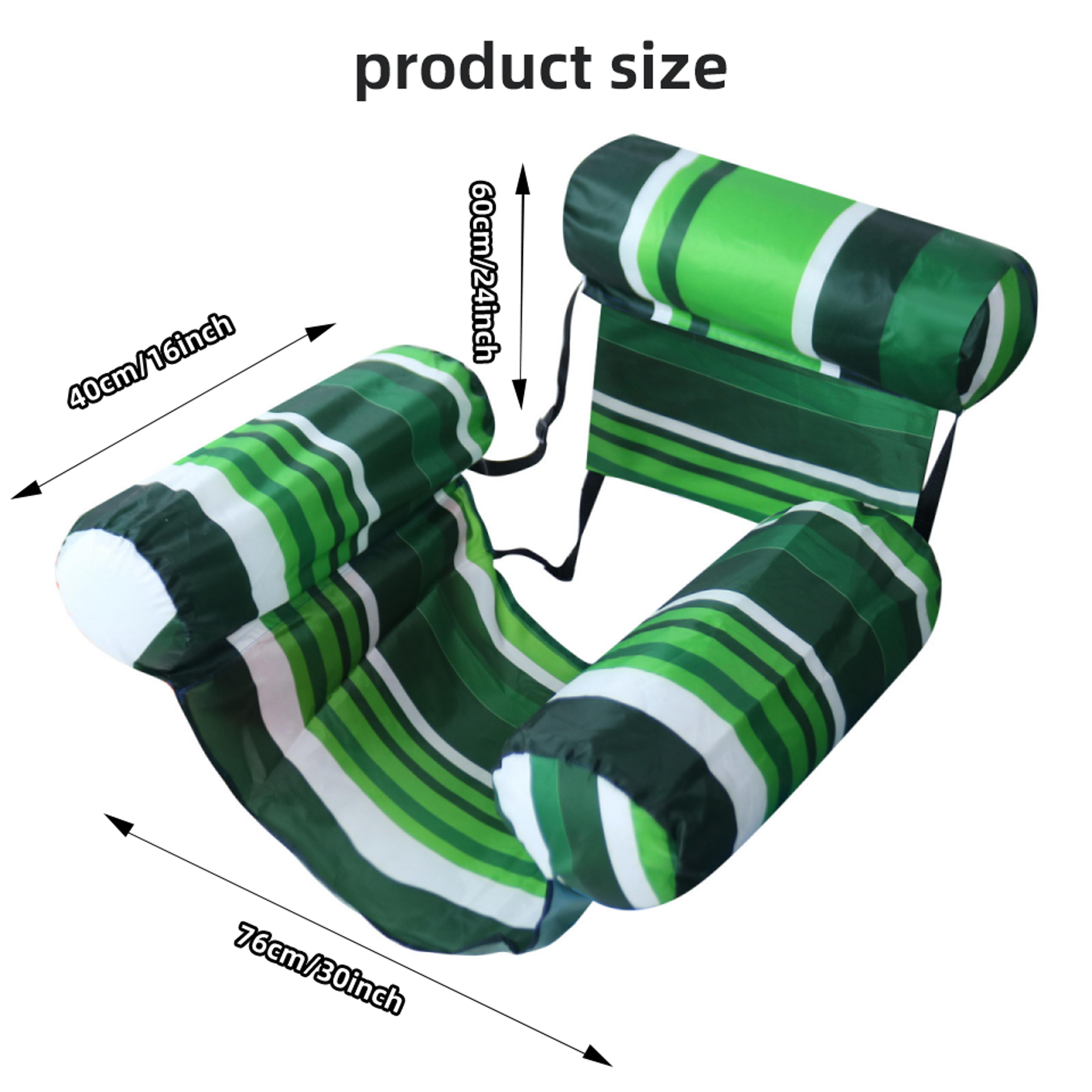 tropical inflatable pool lounger chair with backrest comfortable pool float for adults