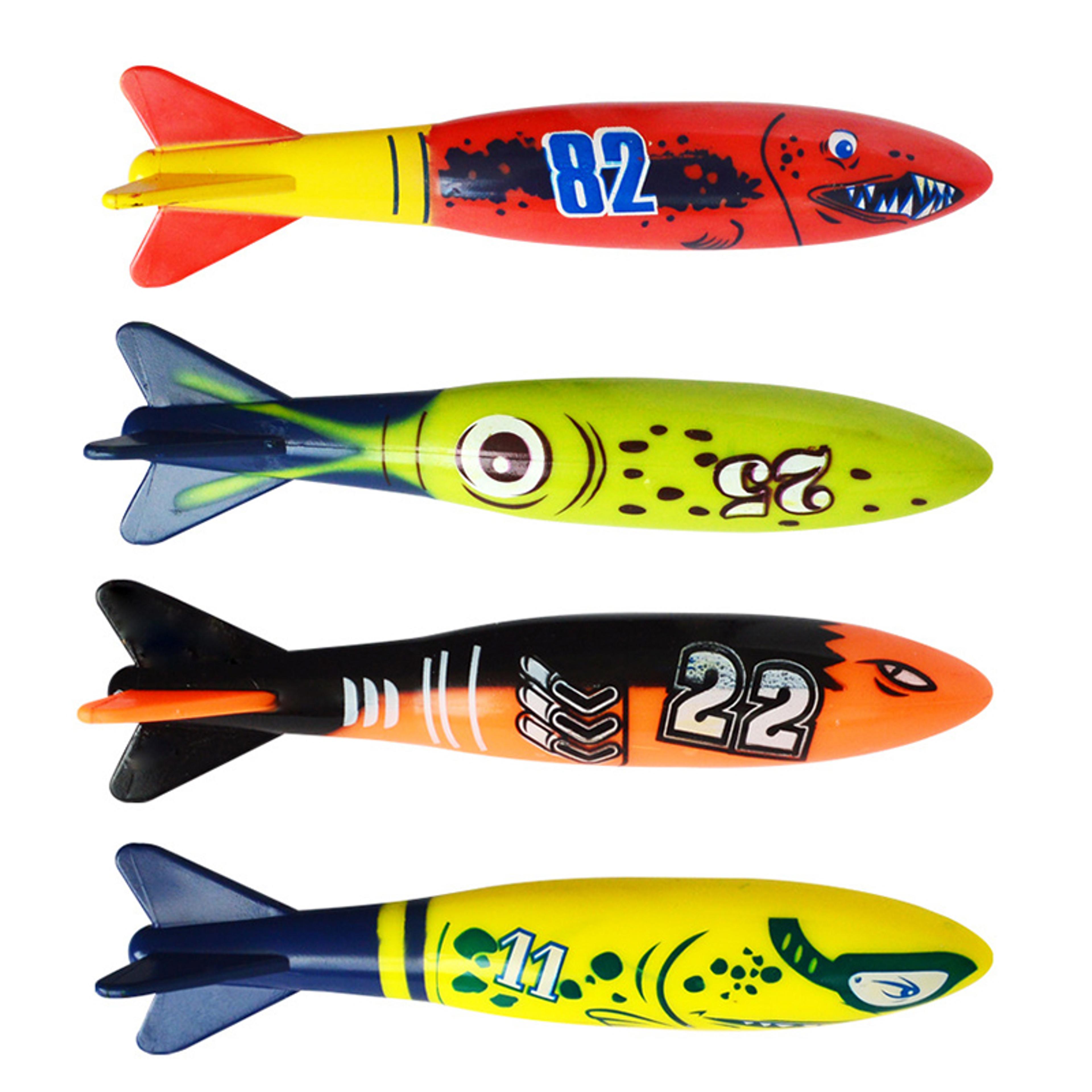 pool diving toys underwater torpedo set for kids swim training & water games