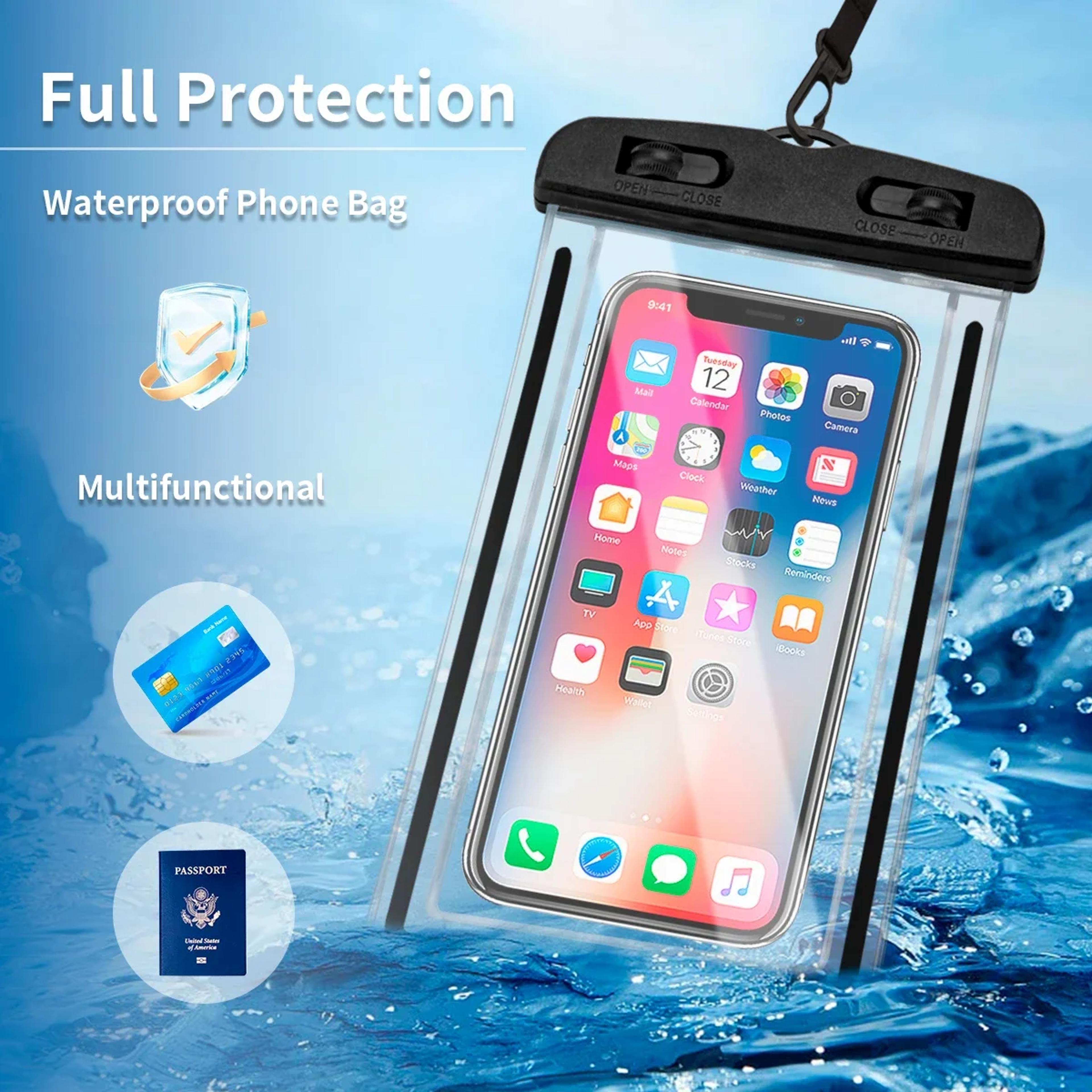 universal waterproof phone pouch for swimming & beach touch friendly underwater phone case