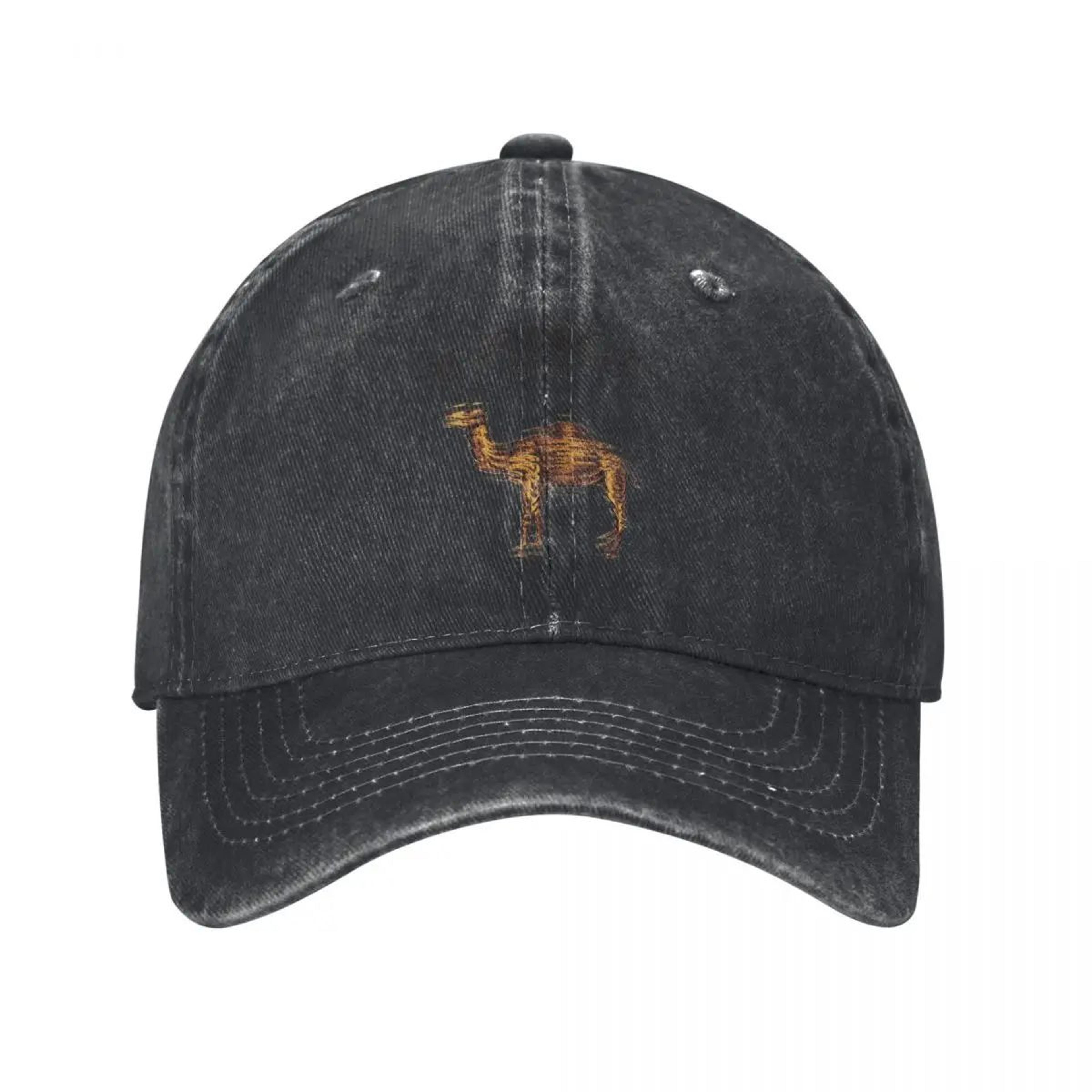 vintage camel trucker hat distressed washed adjustable baseball cap for outdoor, golf & everyday wear