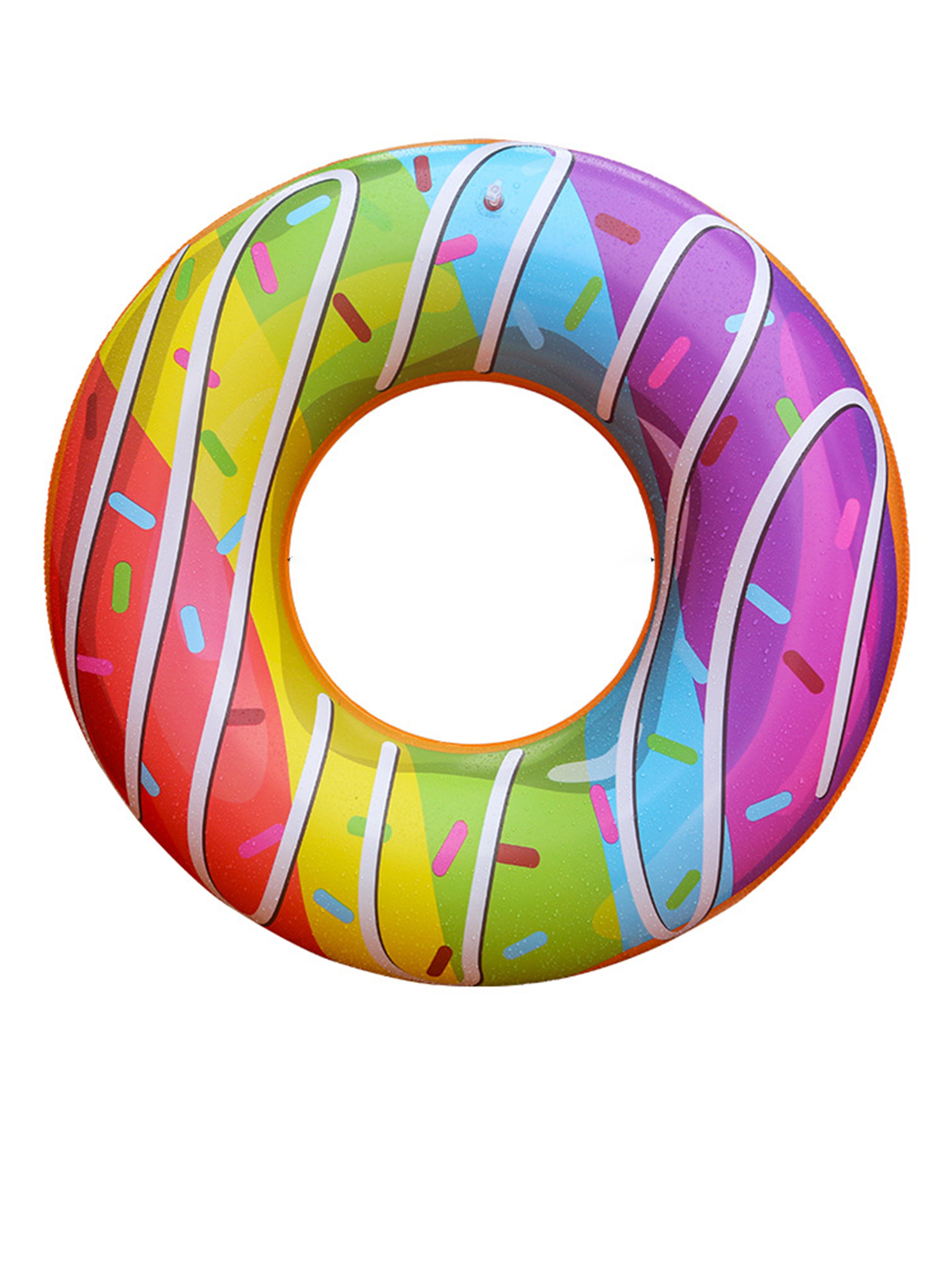 striped u shaped pool float premium inflatable swimming ring for beach & pool fun