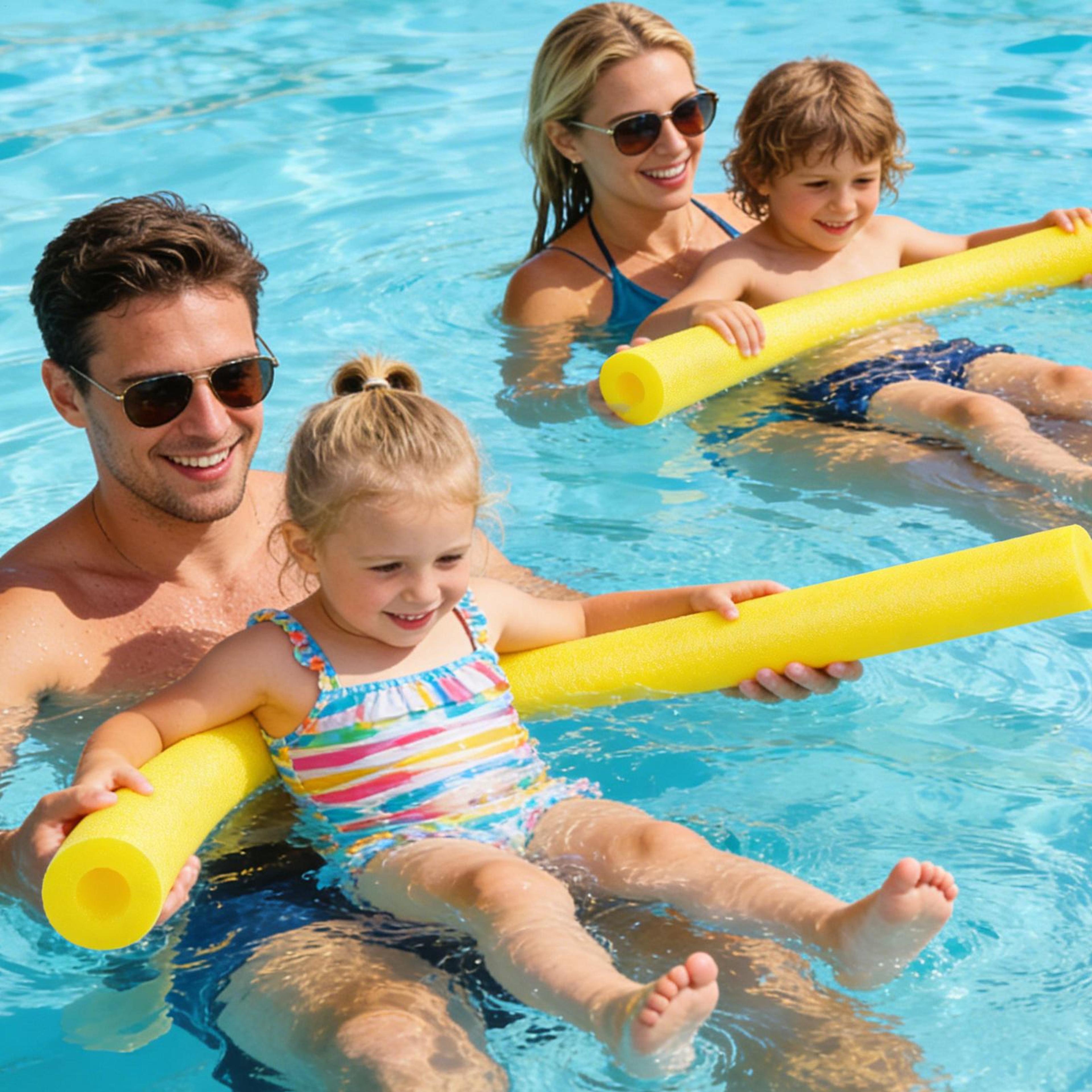 premium pool noodles foam water float for swimming, beach games & pool relaxation