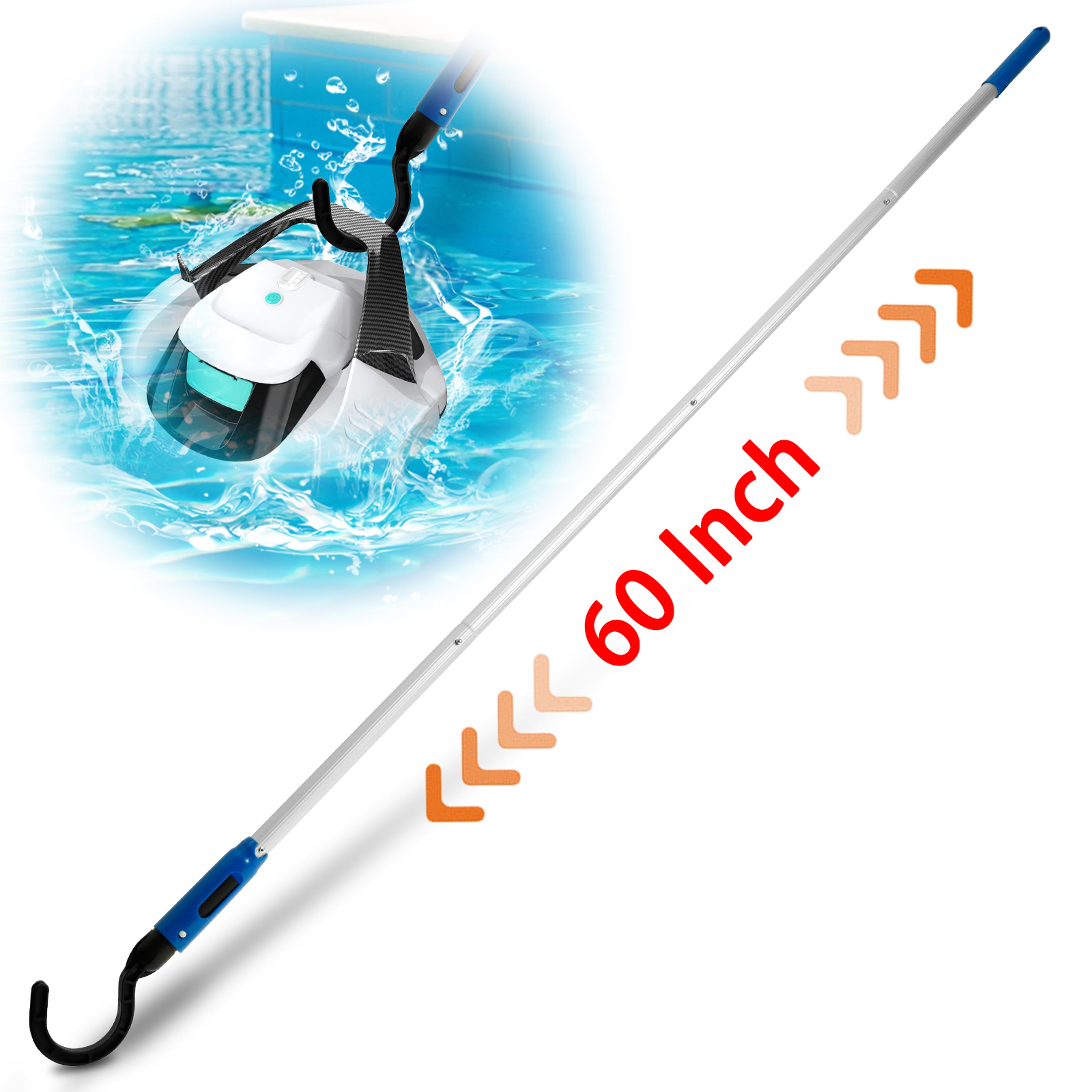 pool pole hook adjustable telescopic pool pole for robot pool cleaner retrieval