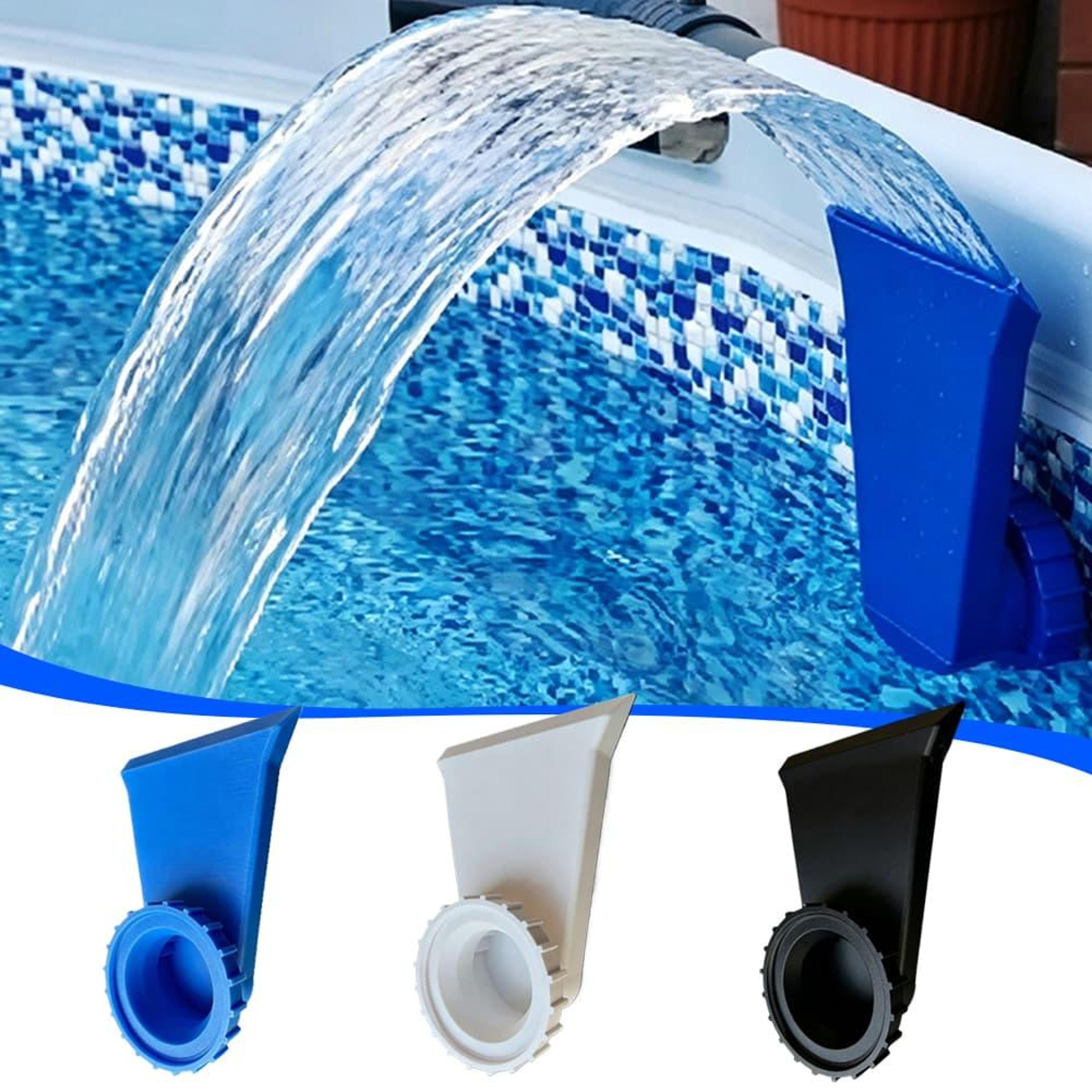 easy install pool waterfall fountain nozzle for above ground pools adjustable pool spray jet