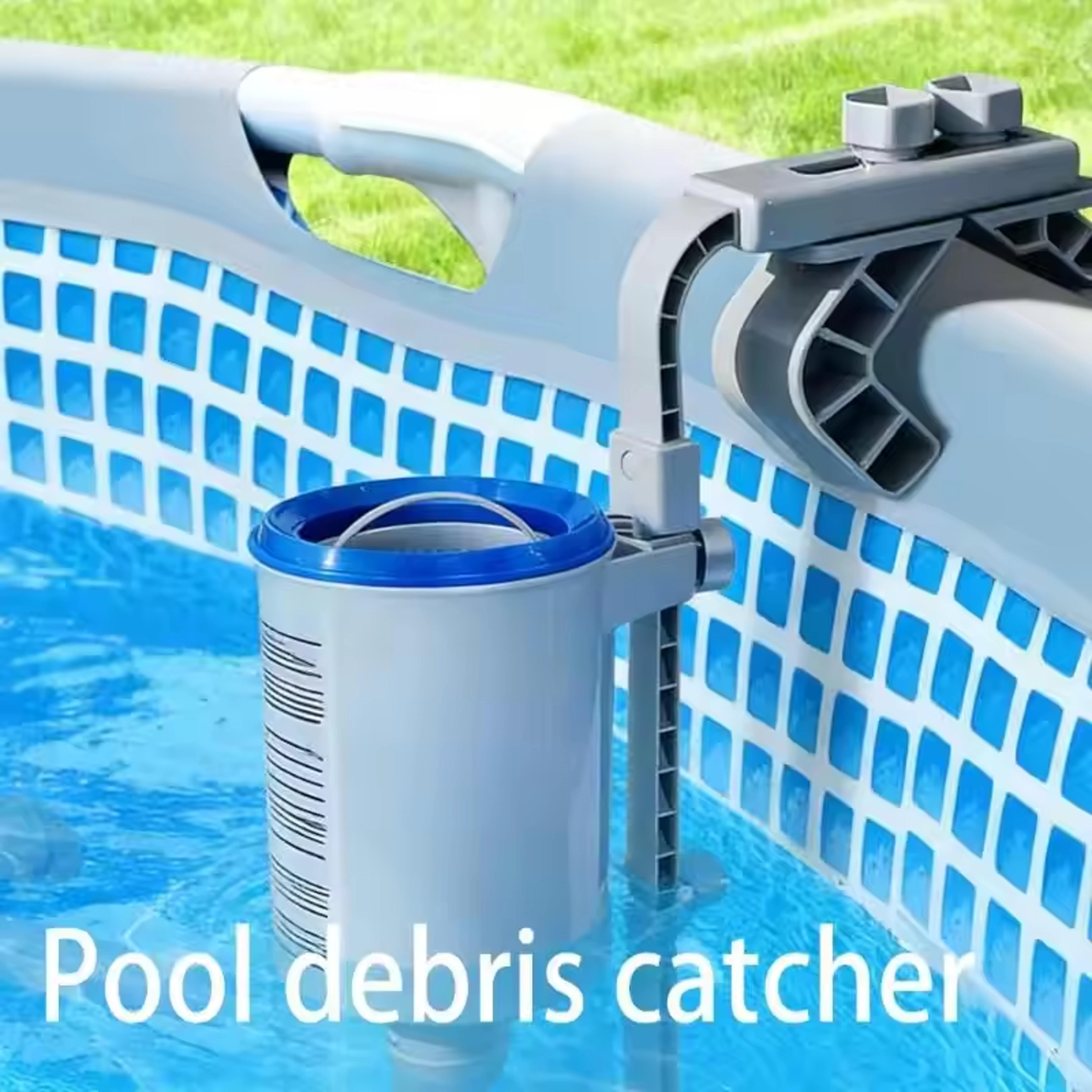 adjustable pool debris collector with detachable basket for fast pool leaf cleaning