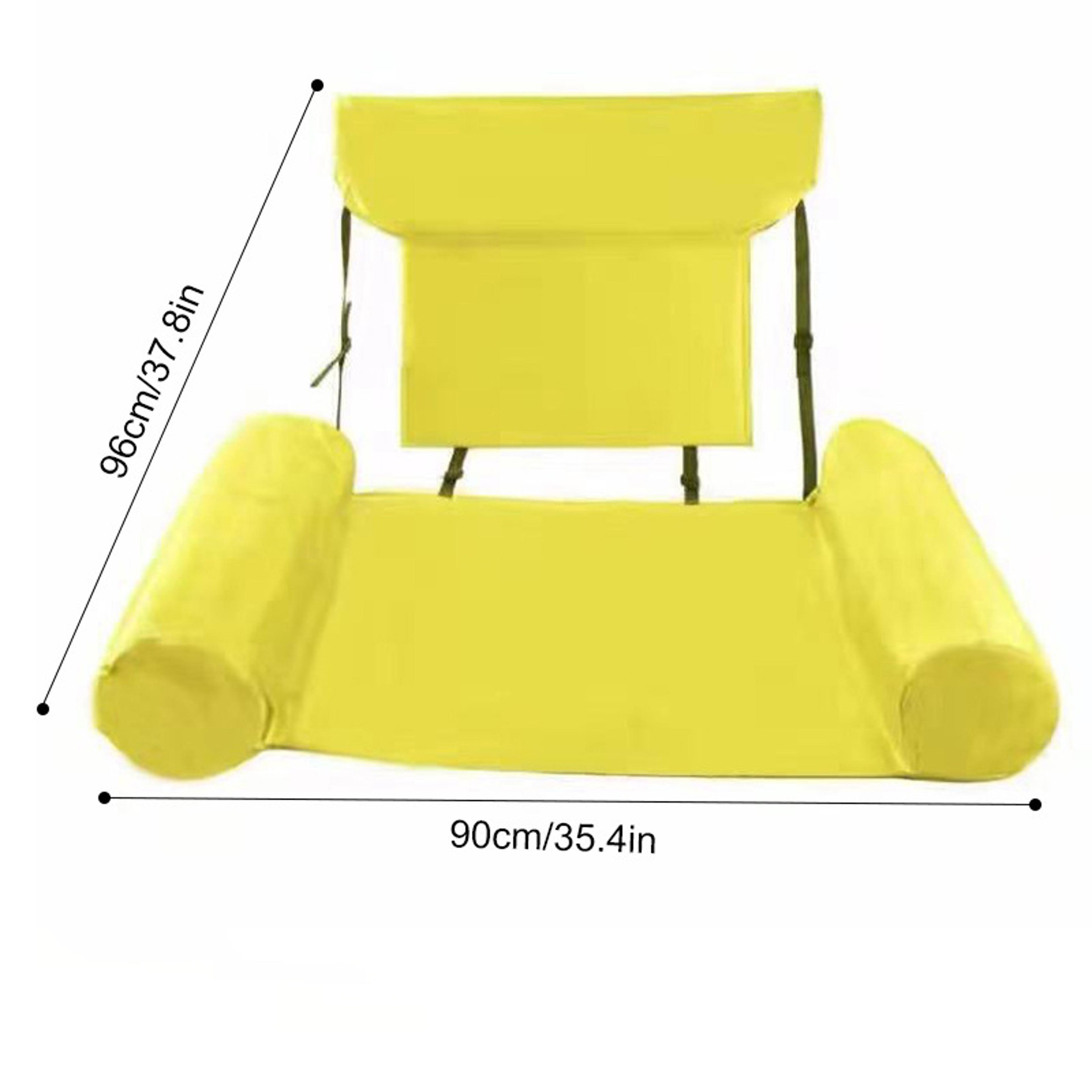 comfortfloat inflatable pool lounger adult pool float chair with backrest and armrests