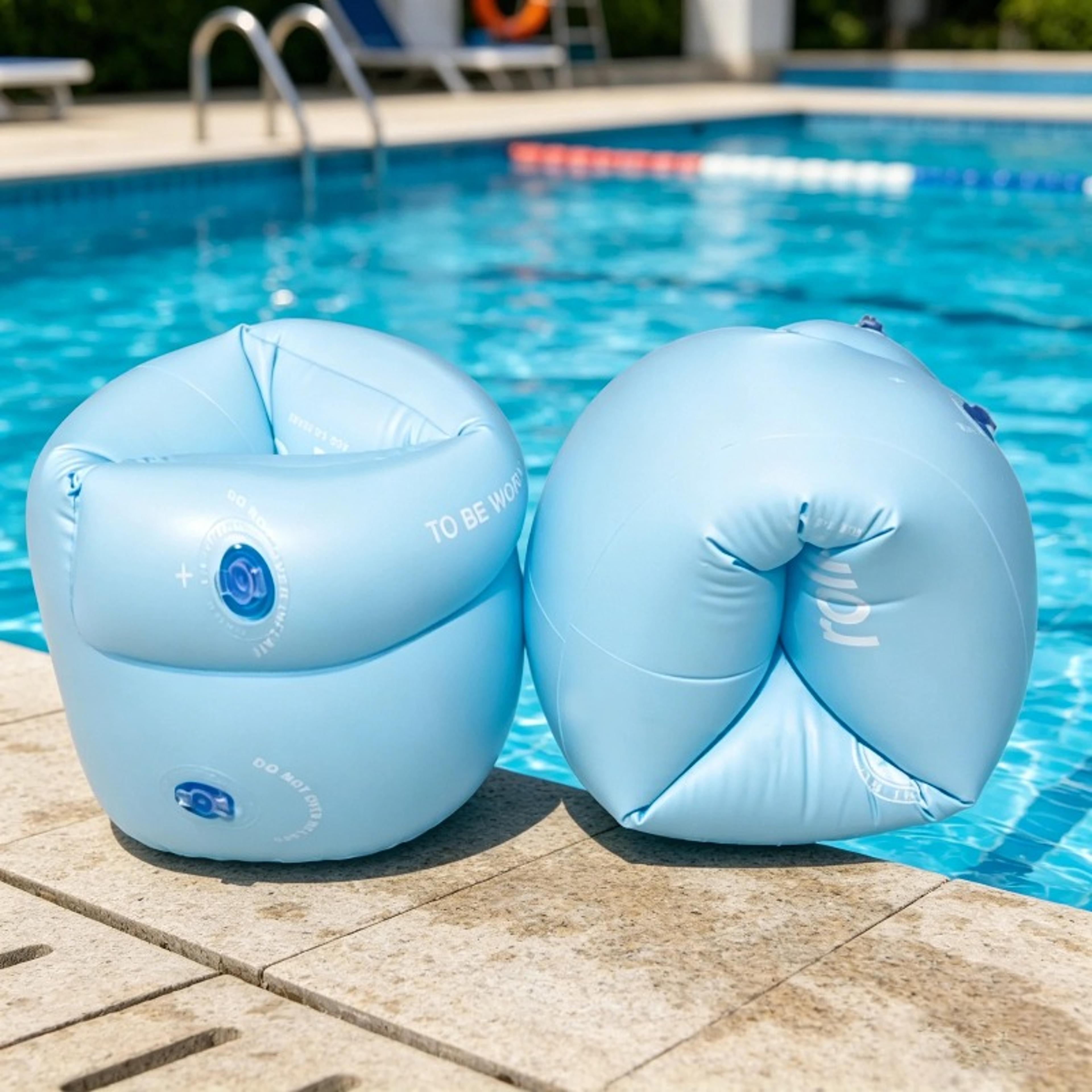 inflatable swim arm bands for kids & adults pvc swimming float sleeves water training aids