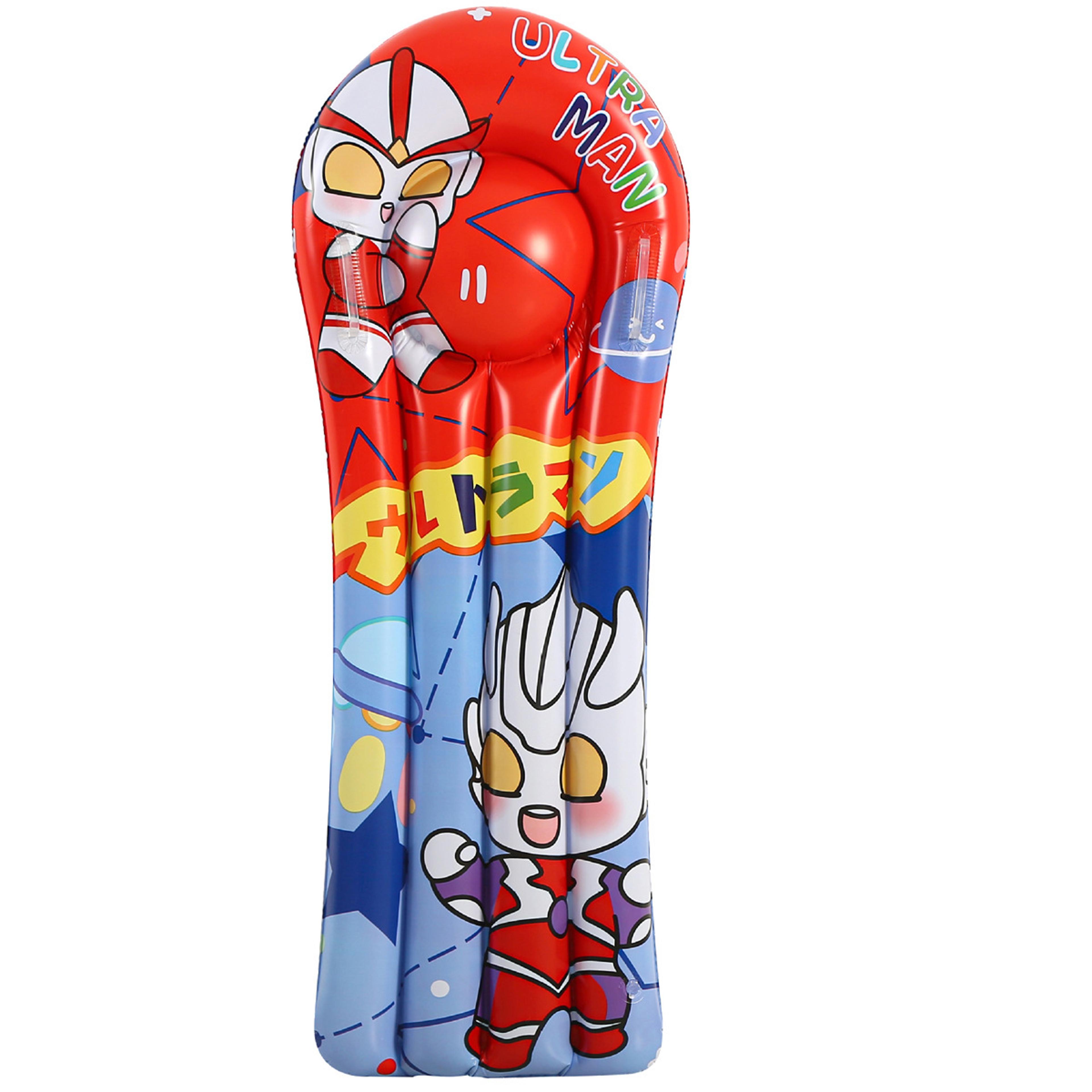 kids inflatable surfboard swim training float with handles for pool & beach fun
