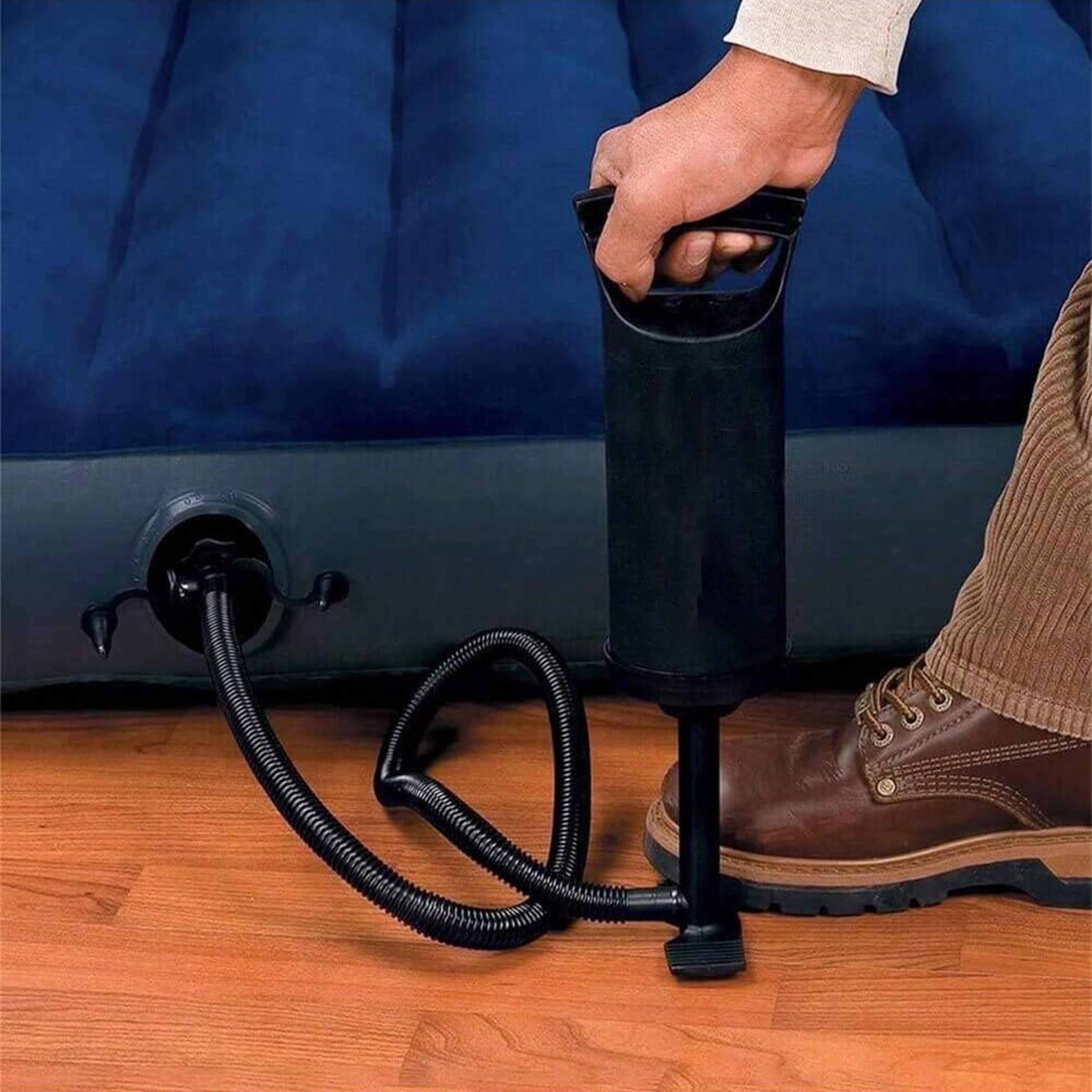 portable manual air pump for pool floats, air mattresses & inflatables with fast inflation