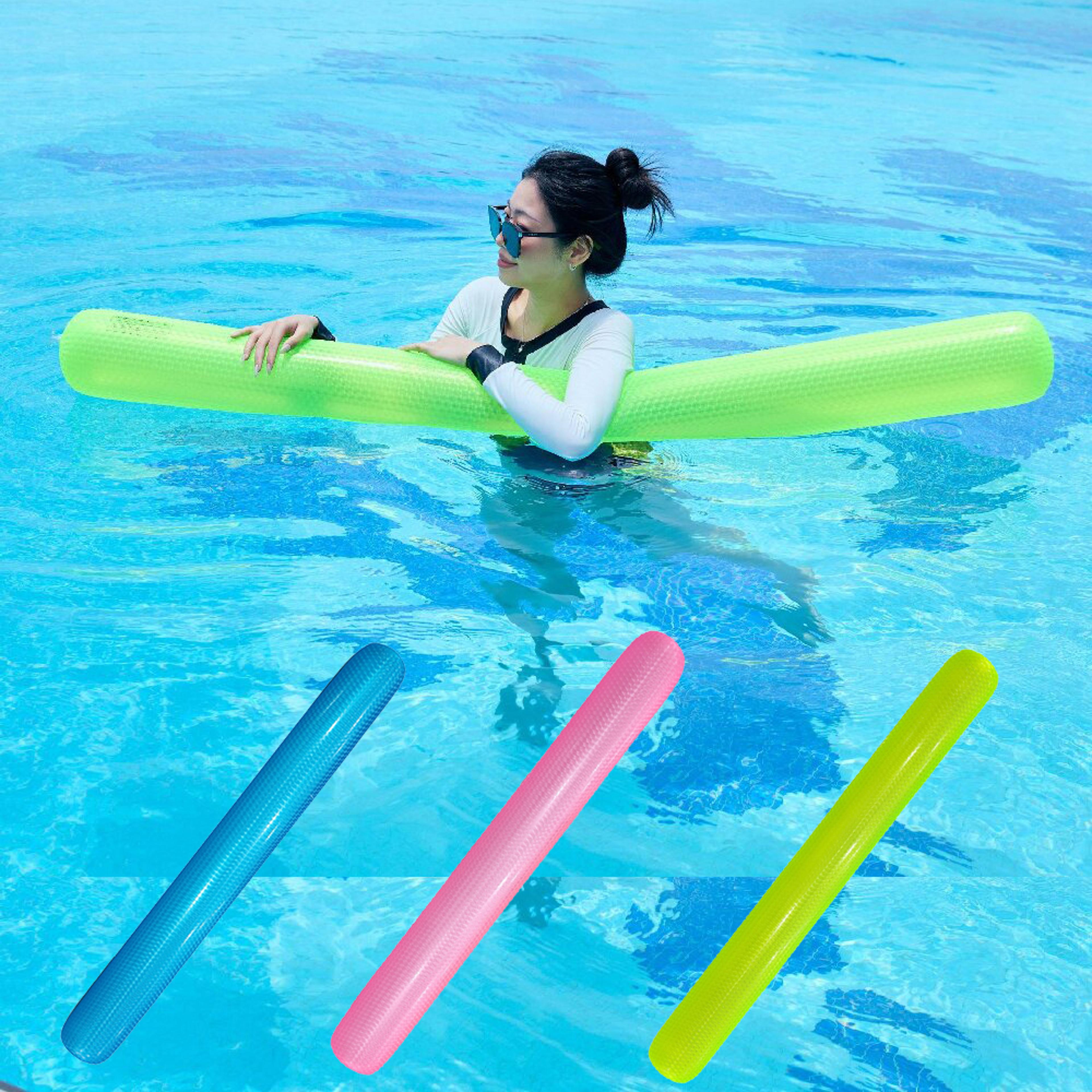 inflatable pool float stick for adults and kids | portable swim noodle float water toy
