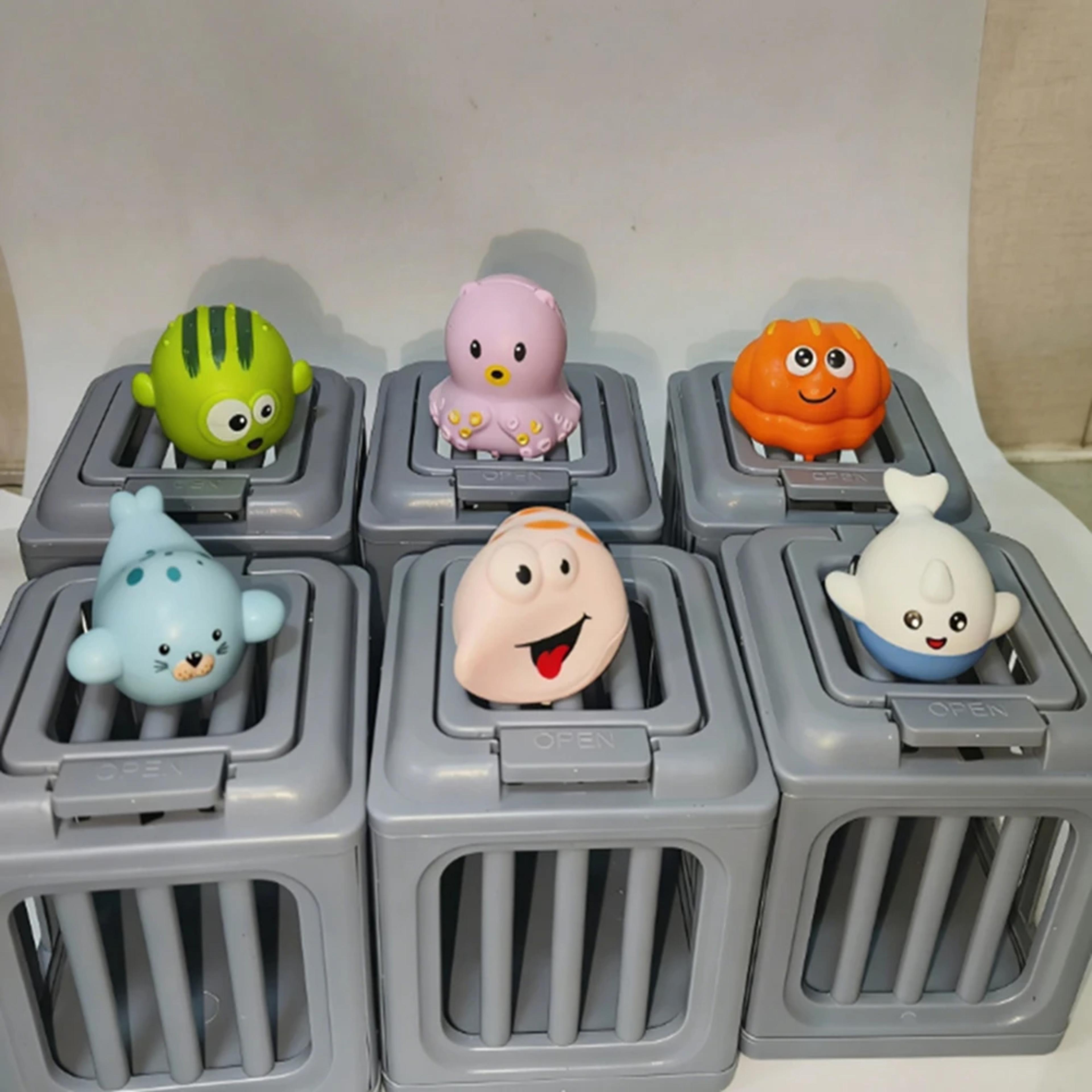 animal pool diving toys set easy release kids diving toys for swimming training & underwater fun