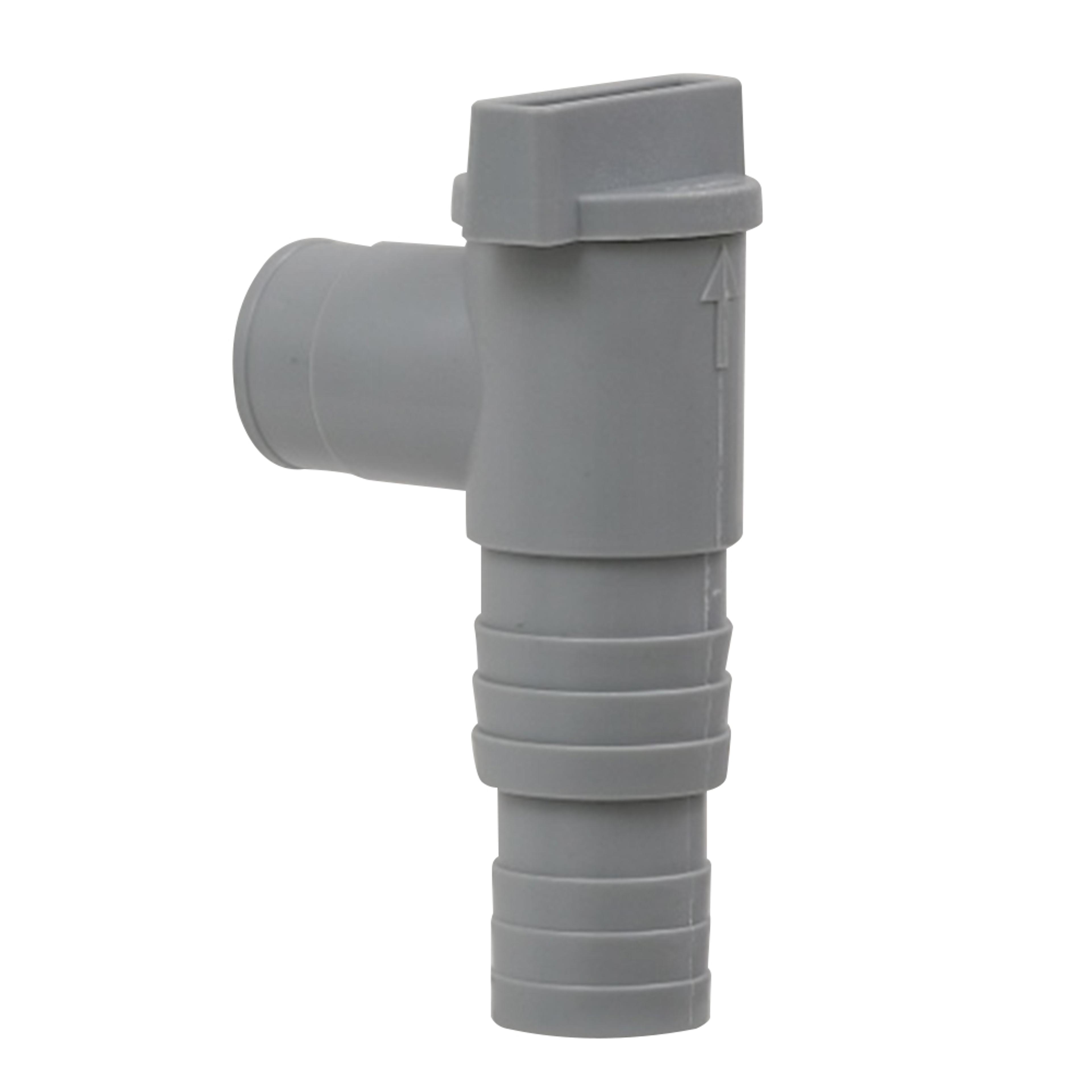 pool filter pump adapter with leak proof plunger valve for above ground pools