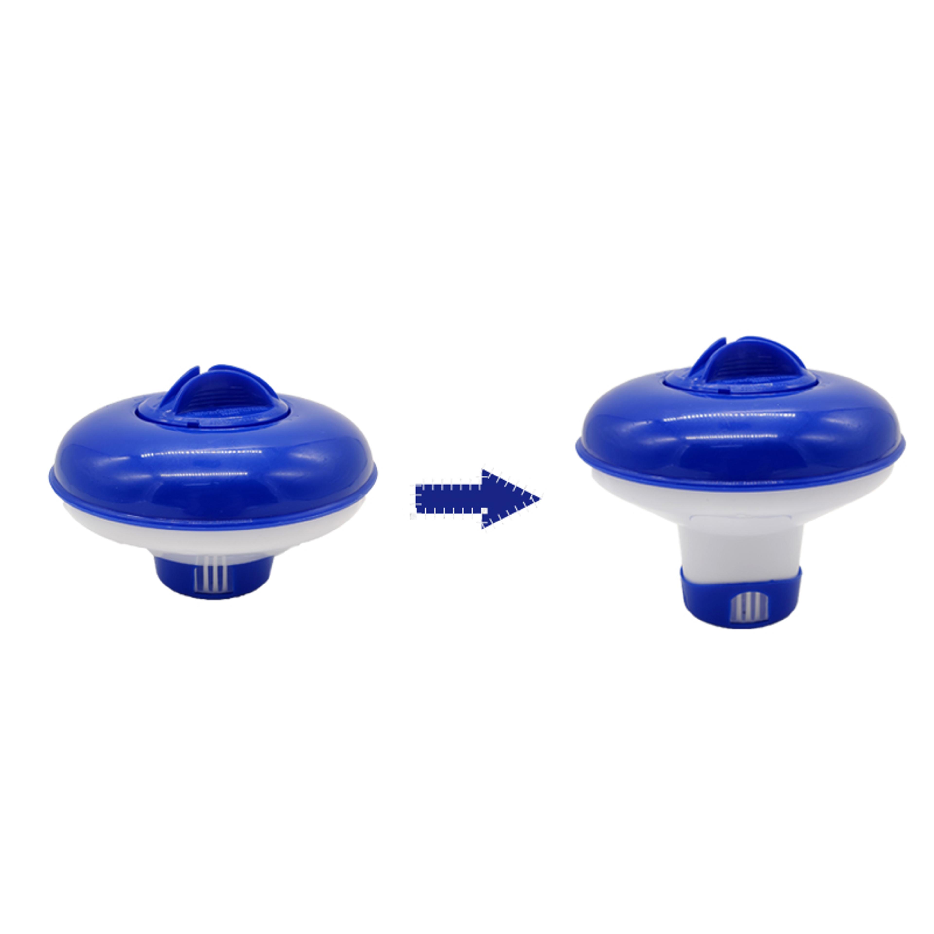 adjustable floating chlorine dispenser for pools & spas retractable pool chemical dispenser with telescopic design