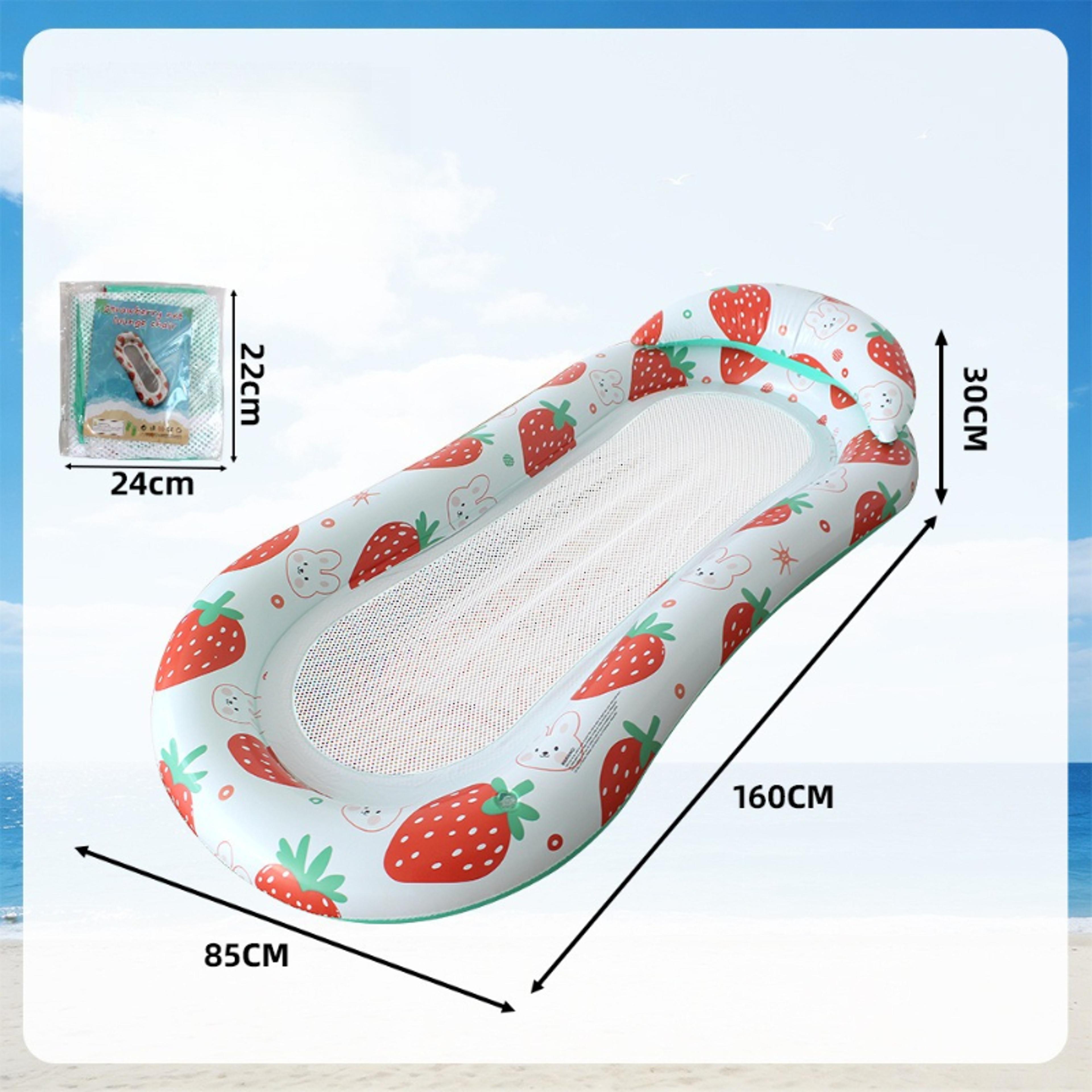 pool hammock float portable inflatable pool lounge chair for adults & kids