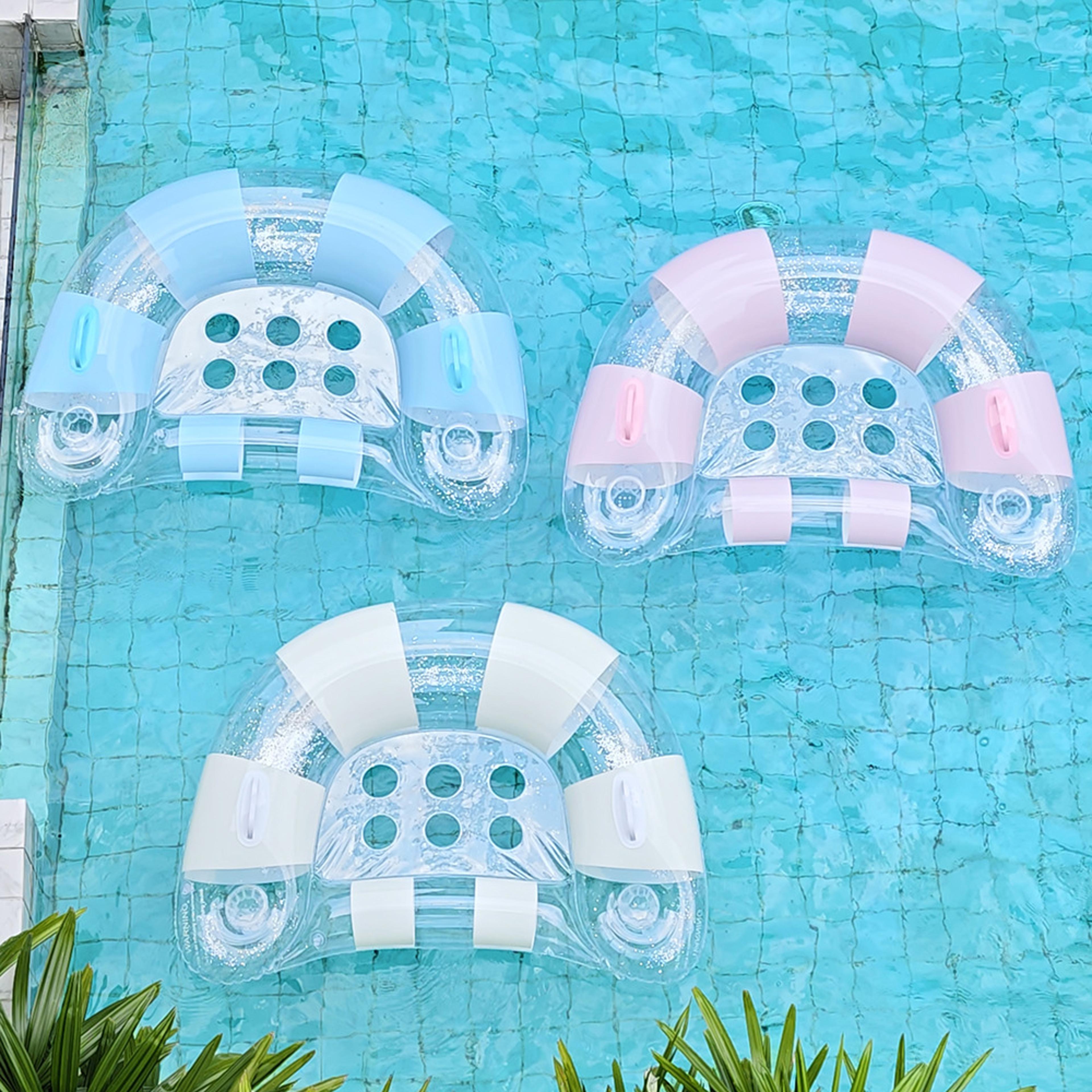 sparkling pool float u shaped inflatable water lounger with handles for adults
