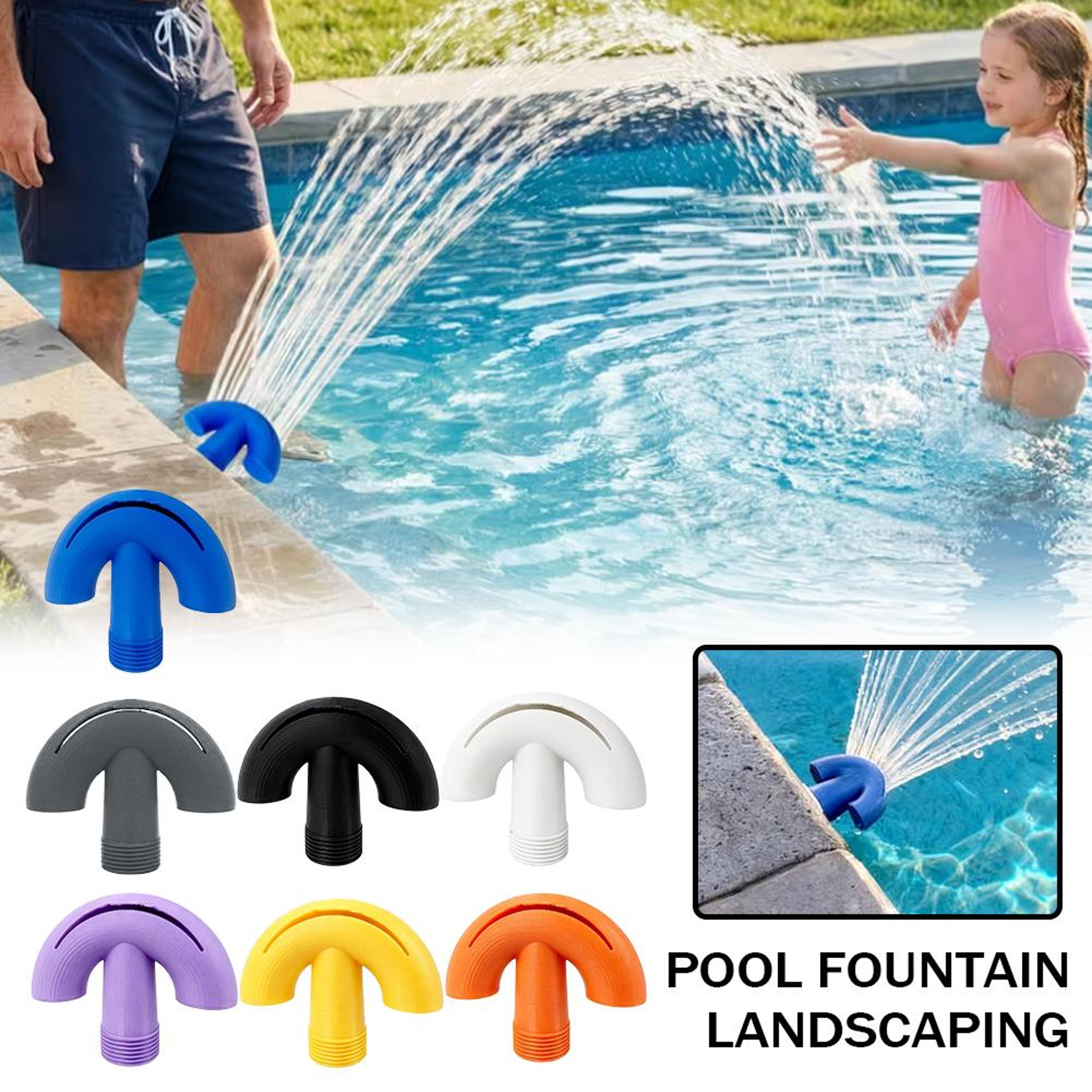 universal pool fountain waterfall sprinkler & pool aerator cooling attachment for above & inground pools