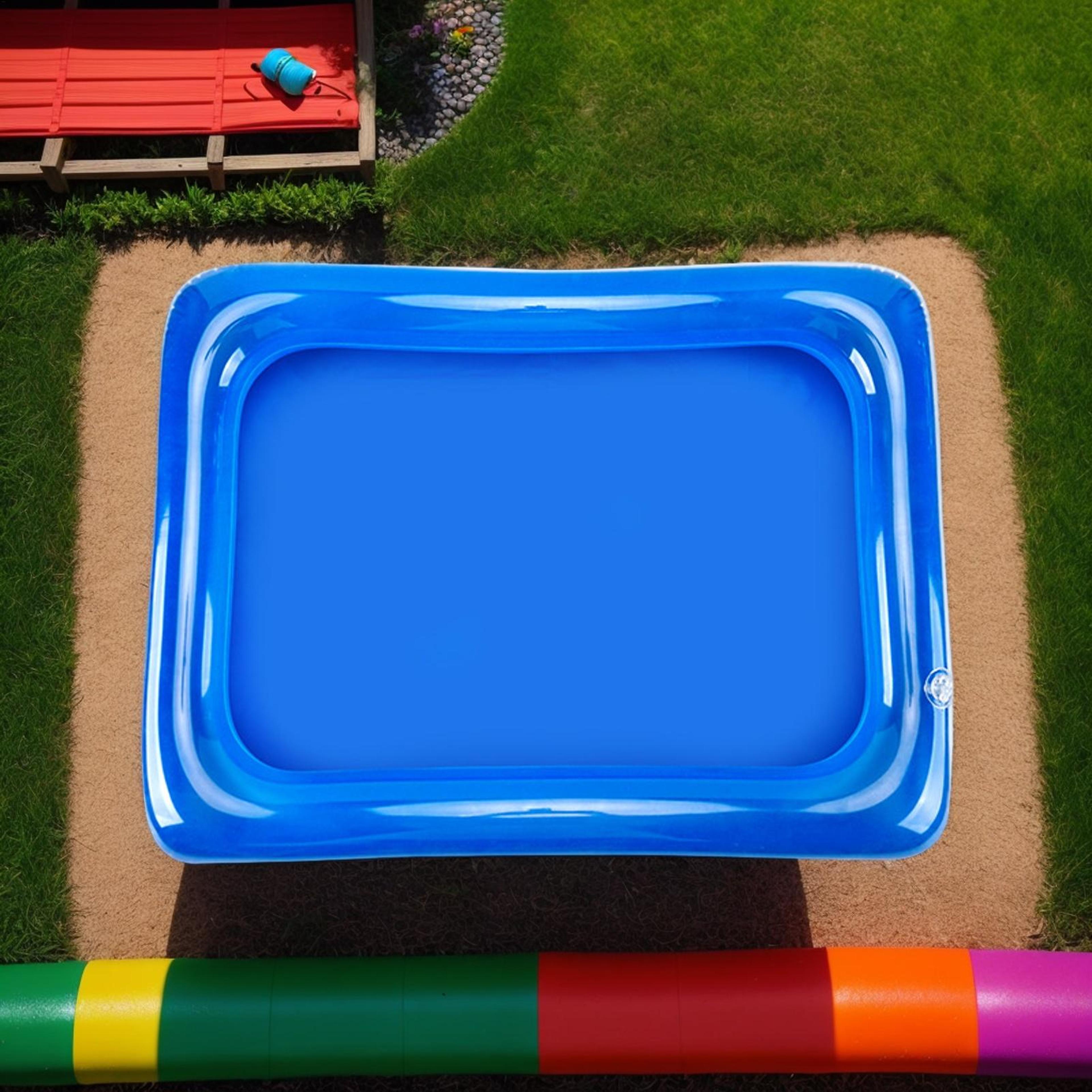 portable inflatable pool foot bath foldable pool foot wash basin for beach, camping & backyard pools