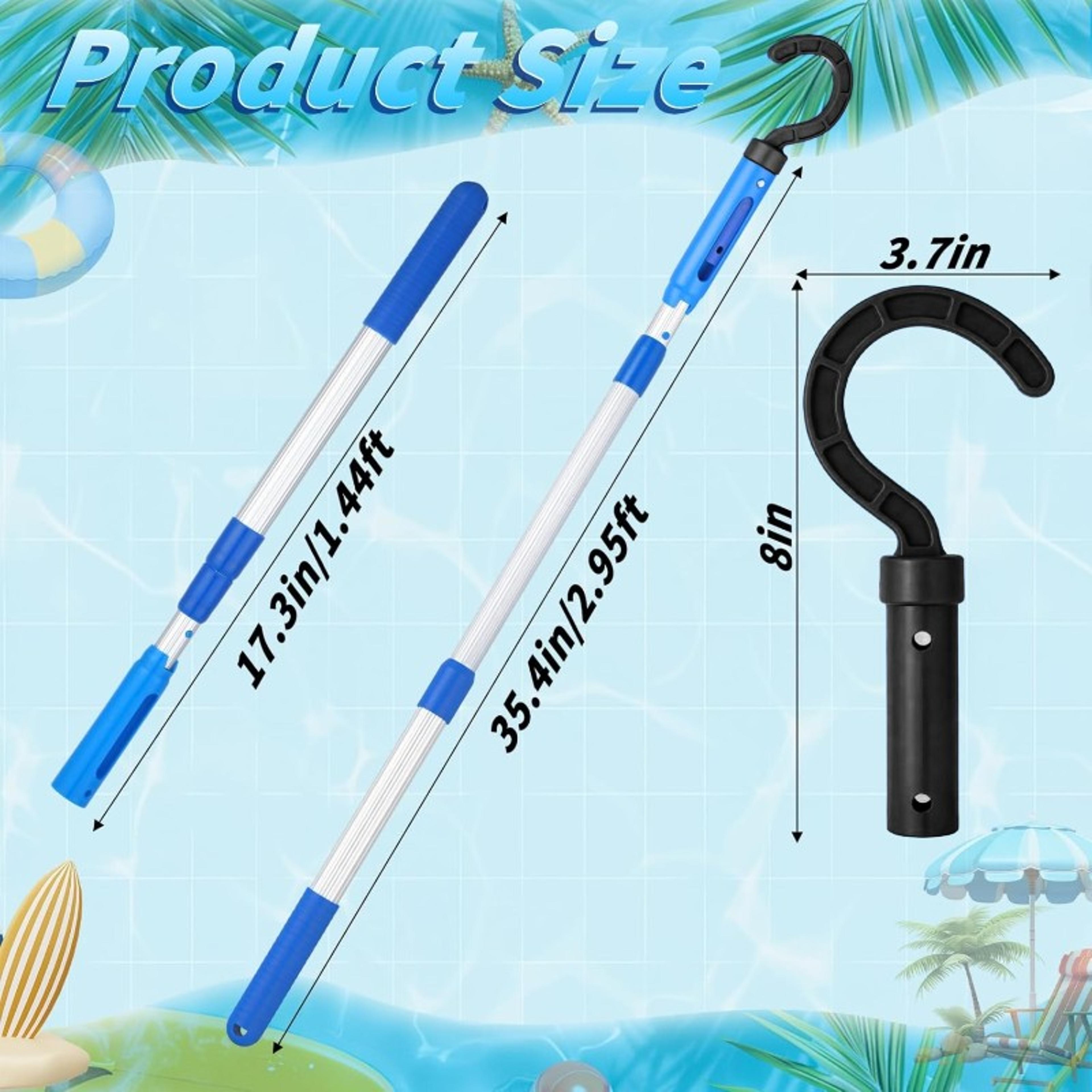 universal robotic pool cleaner hook for telescopic poles easy pool vacuum retrieval tool