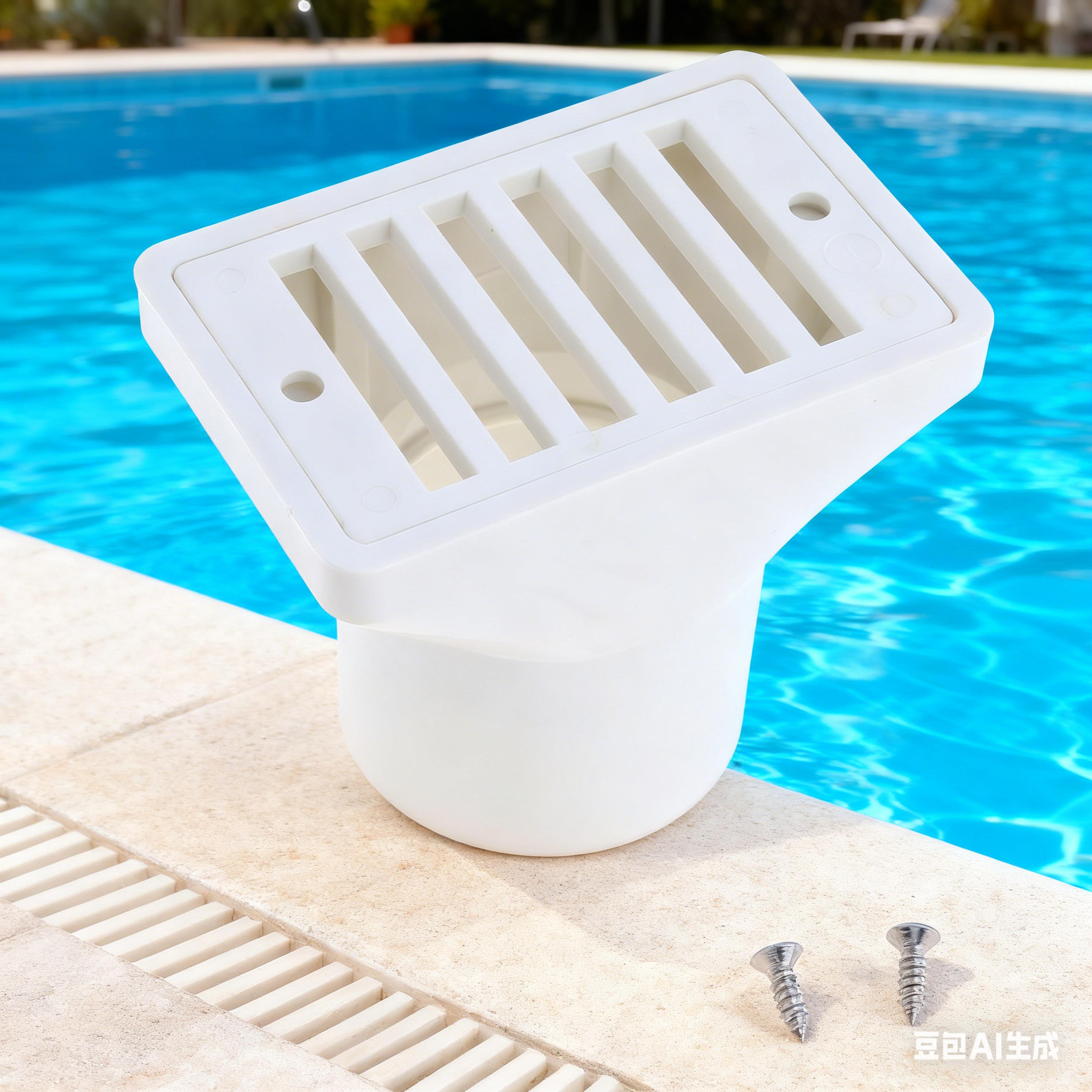swimming pool drain cover & overflow outlet cover with anti clog grille