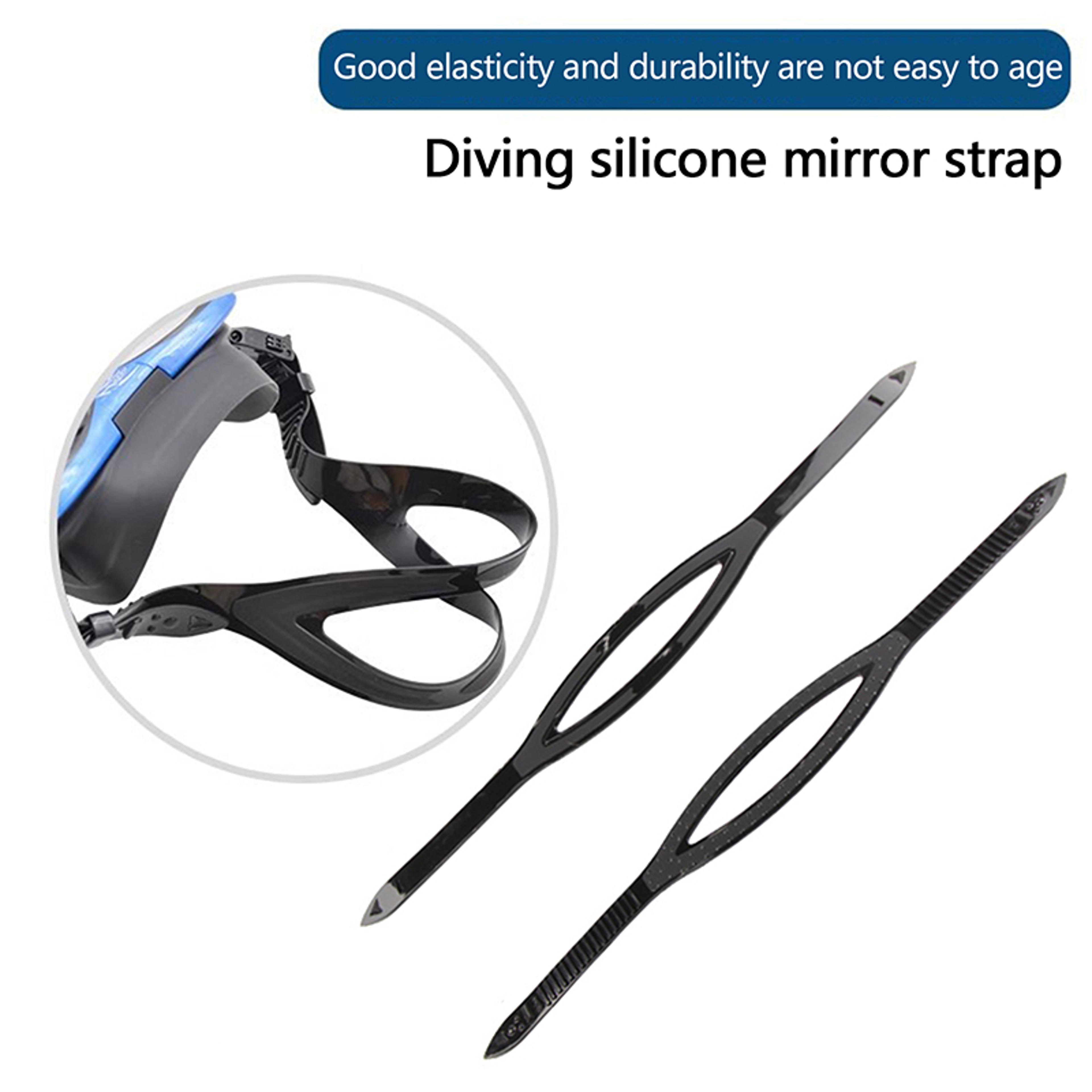universal diving goggles replacement strap adjustable silicone goggle strap for swim & snorkel masks