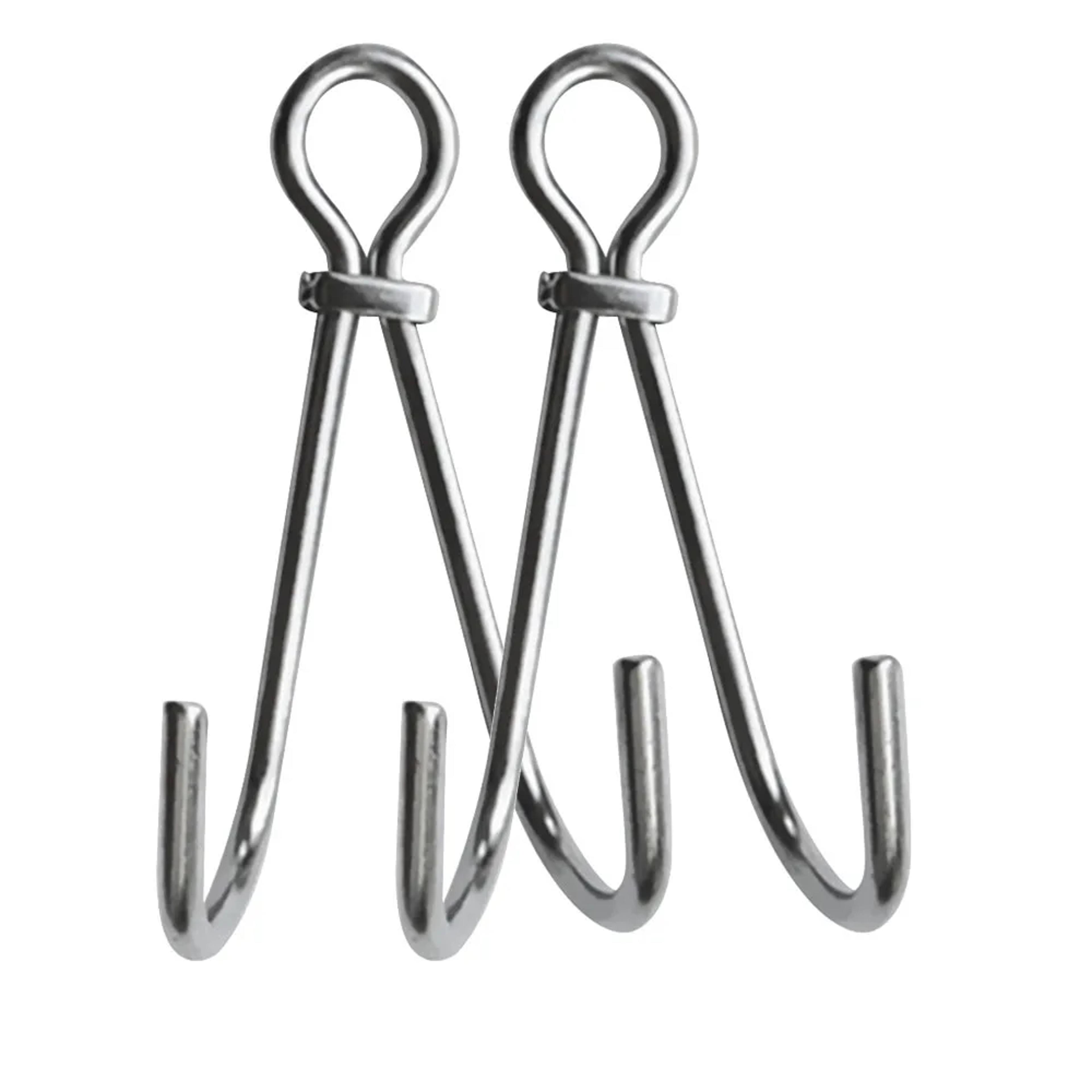 stainless steel scuba reef hook drift diving safety hook with double clip